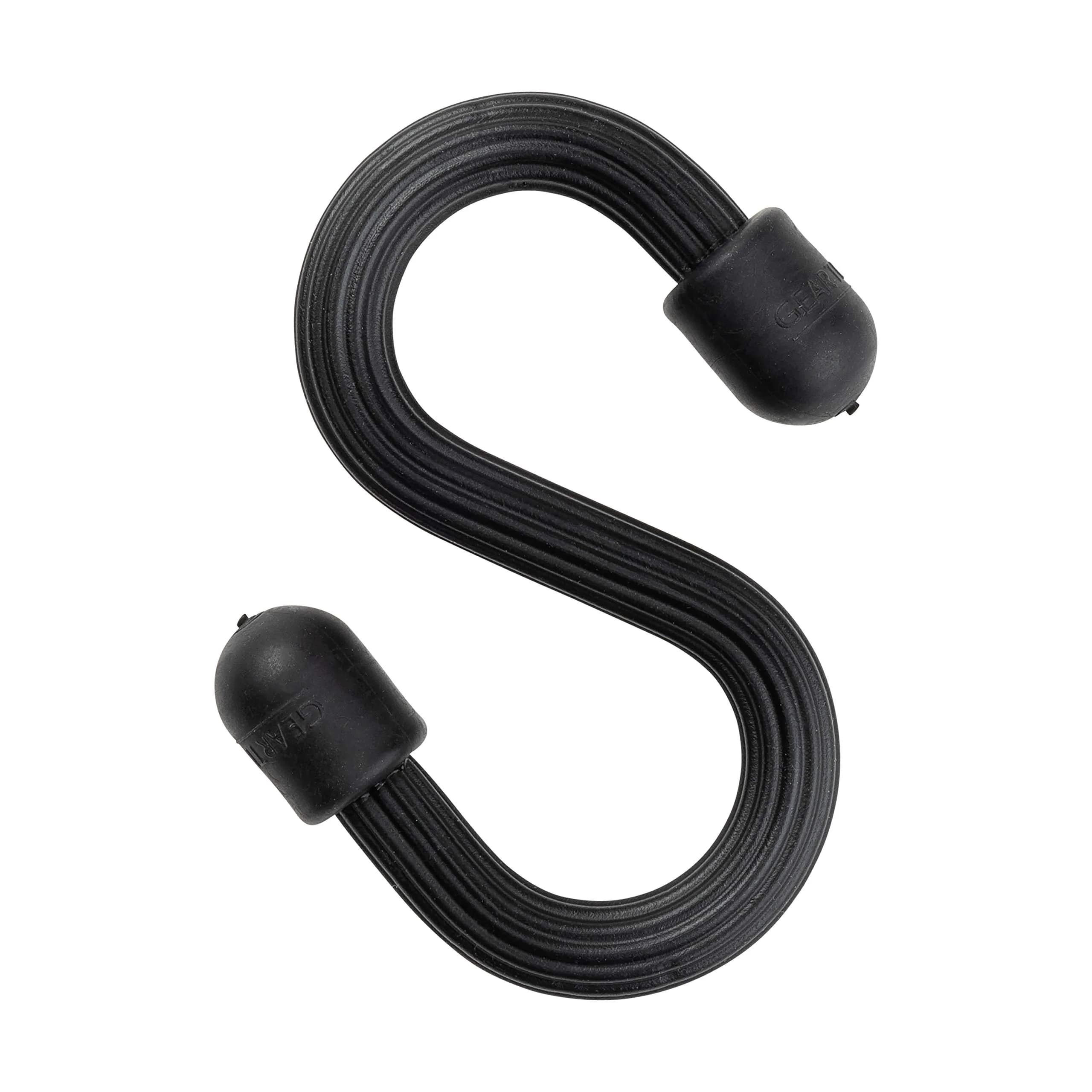 Nite Ize Gear Tie Bendable S-Hook for Garage, Closet, Kitchen & Plants, Black, 2.5cm (0.61in) | Heavy Duty Utility Hook - main product image