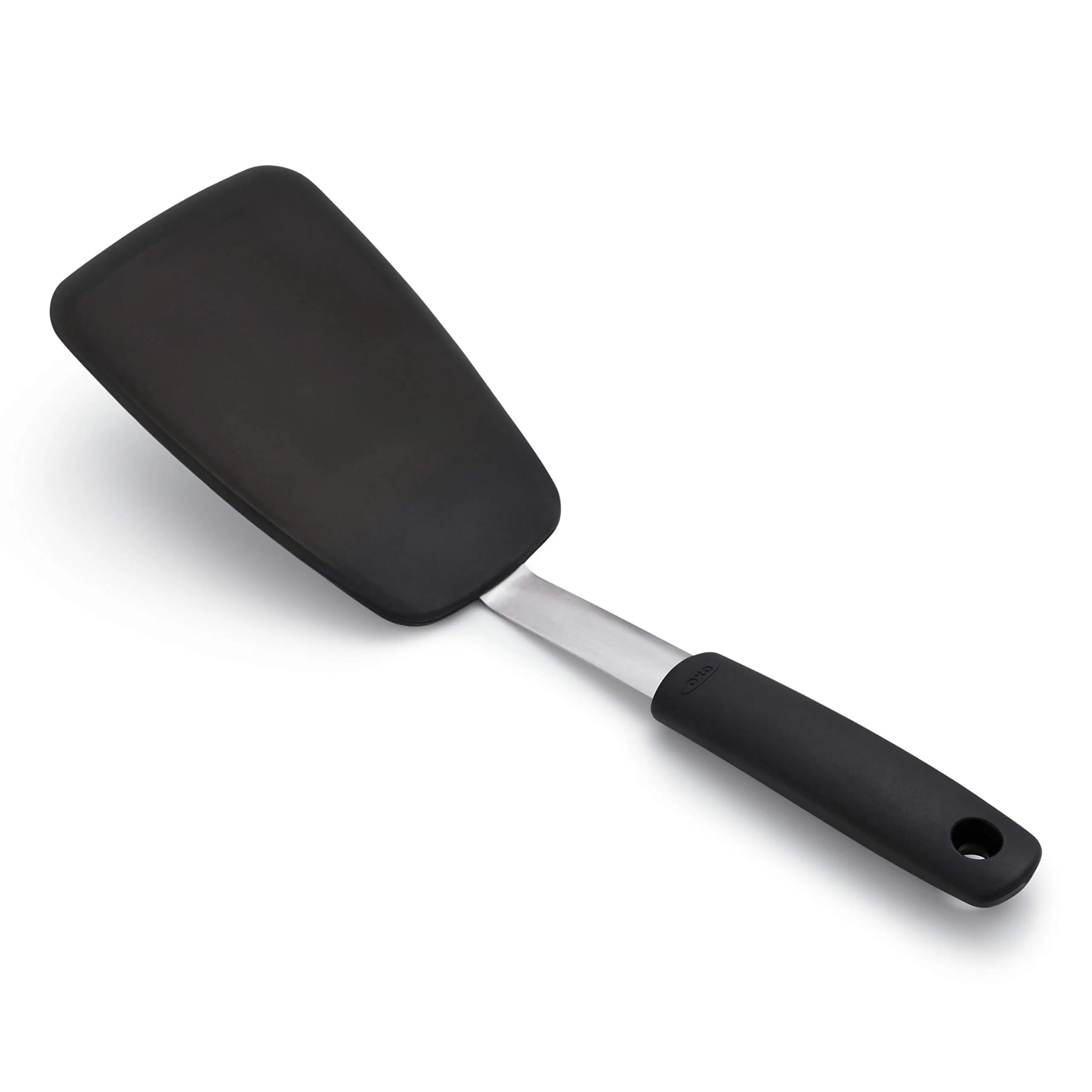 OXO Good Grips Large Silicone Flexible Turner & Omelet Turner | Heat-Resistant, Non-Stick Safe, Stainless Steel Core - main product image
