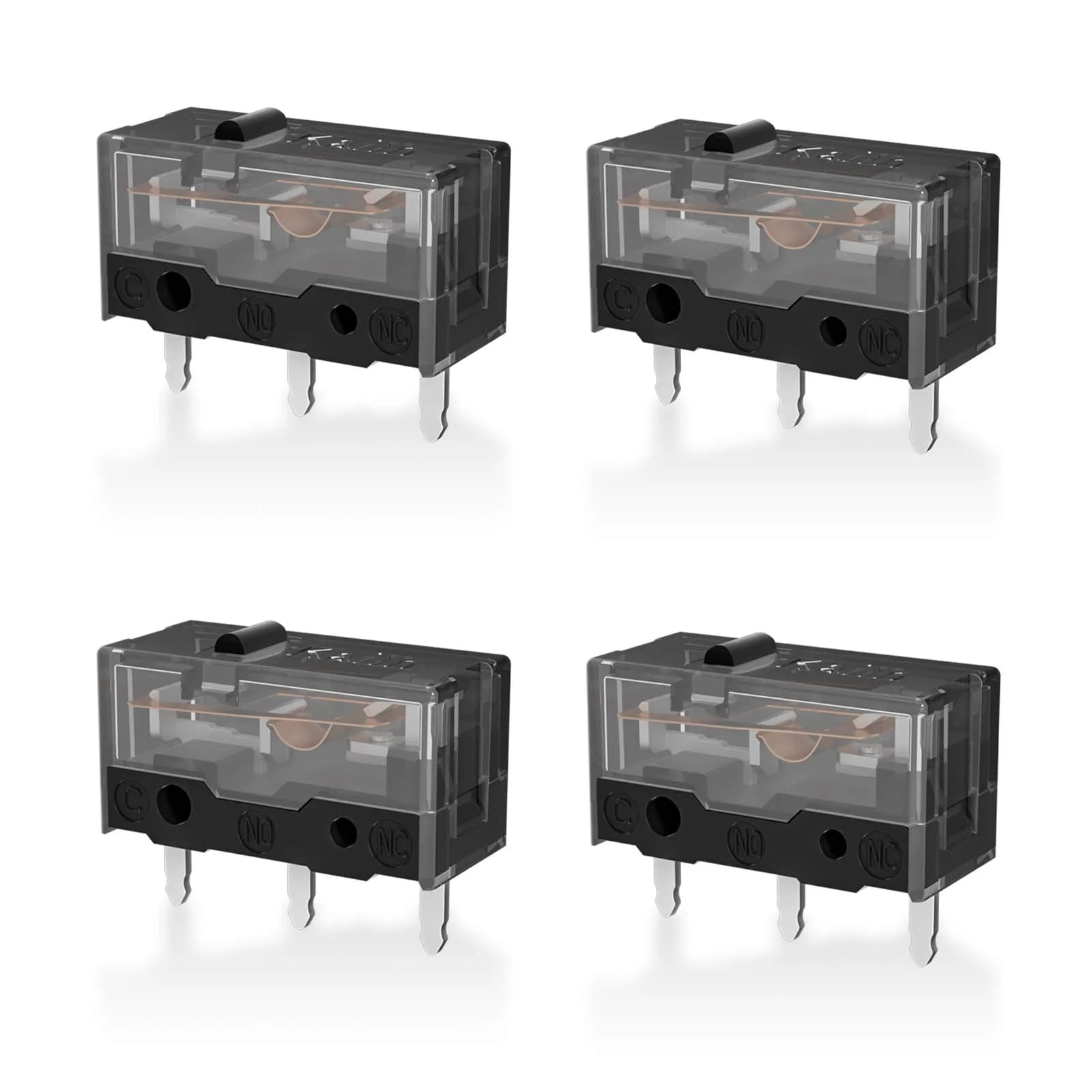 RunJRX YIMAGUJRX Black Kailh GM 8.0 Mouse Switch 4Pcs | Gaming Mouse Replacement - main product image