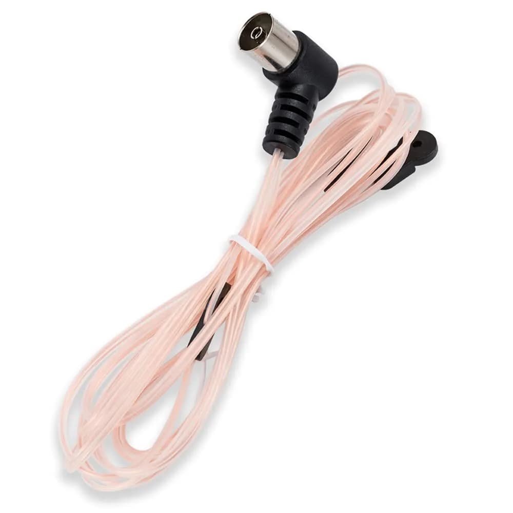 POBADY FM Radio Antenna Dipole Antenna 2m (6.5ft) | Boosts AM/FM Signal for Receivers - main product image