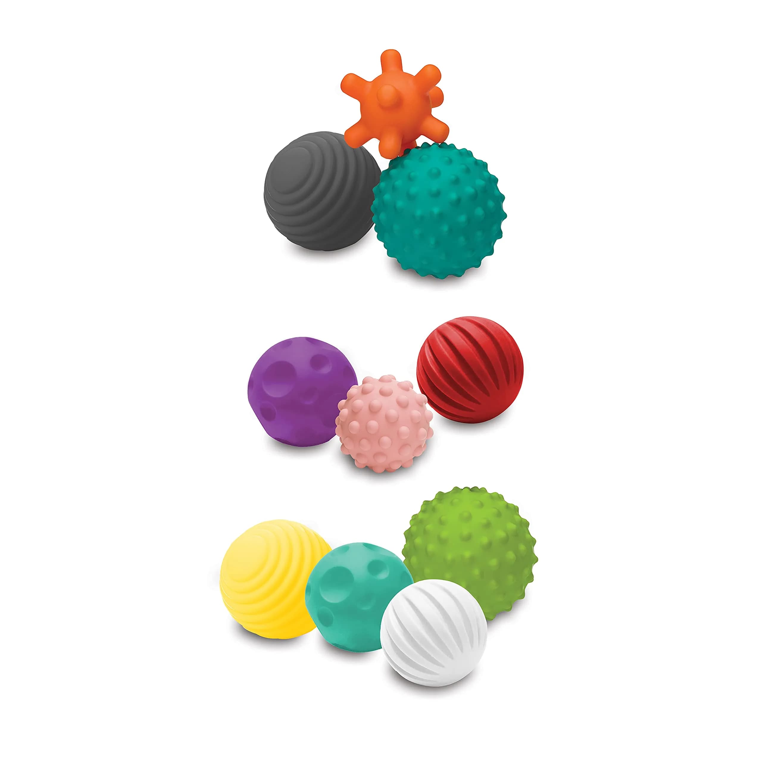 Infantino Textured Multi Ball Set 10-Piece | BPA-Free Sensory Toy for Babies 6+ Months - main product image