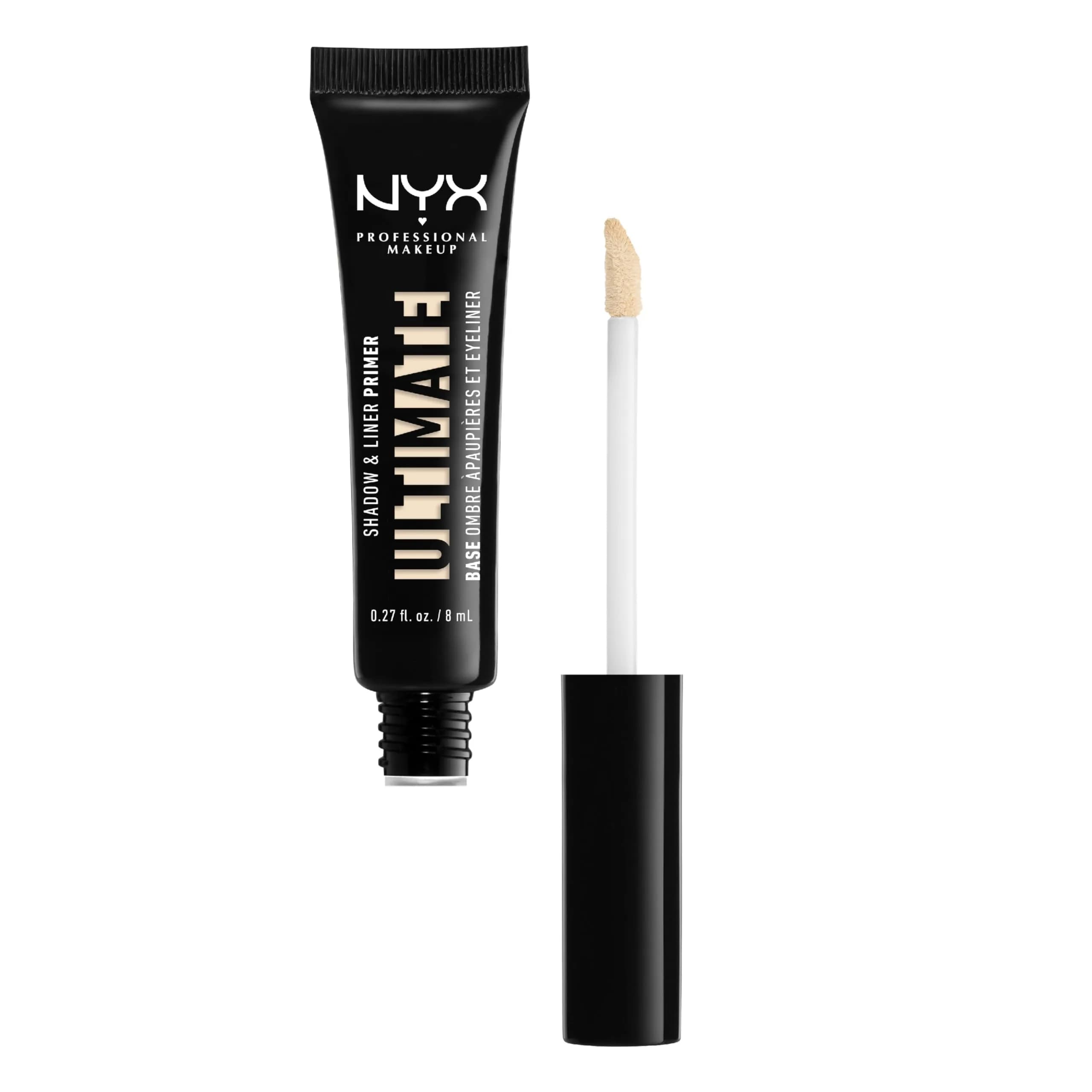 NYX PROFESSIONAL MAKEUP Ultimate Shadow & Liner Primer, Light 8ml (0.27 Fl Oz) | Vegan Formula for Vibrant Eyeshadow - main product image
