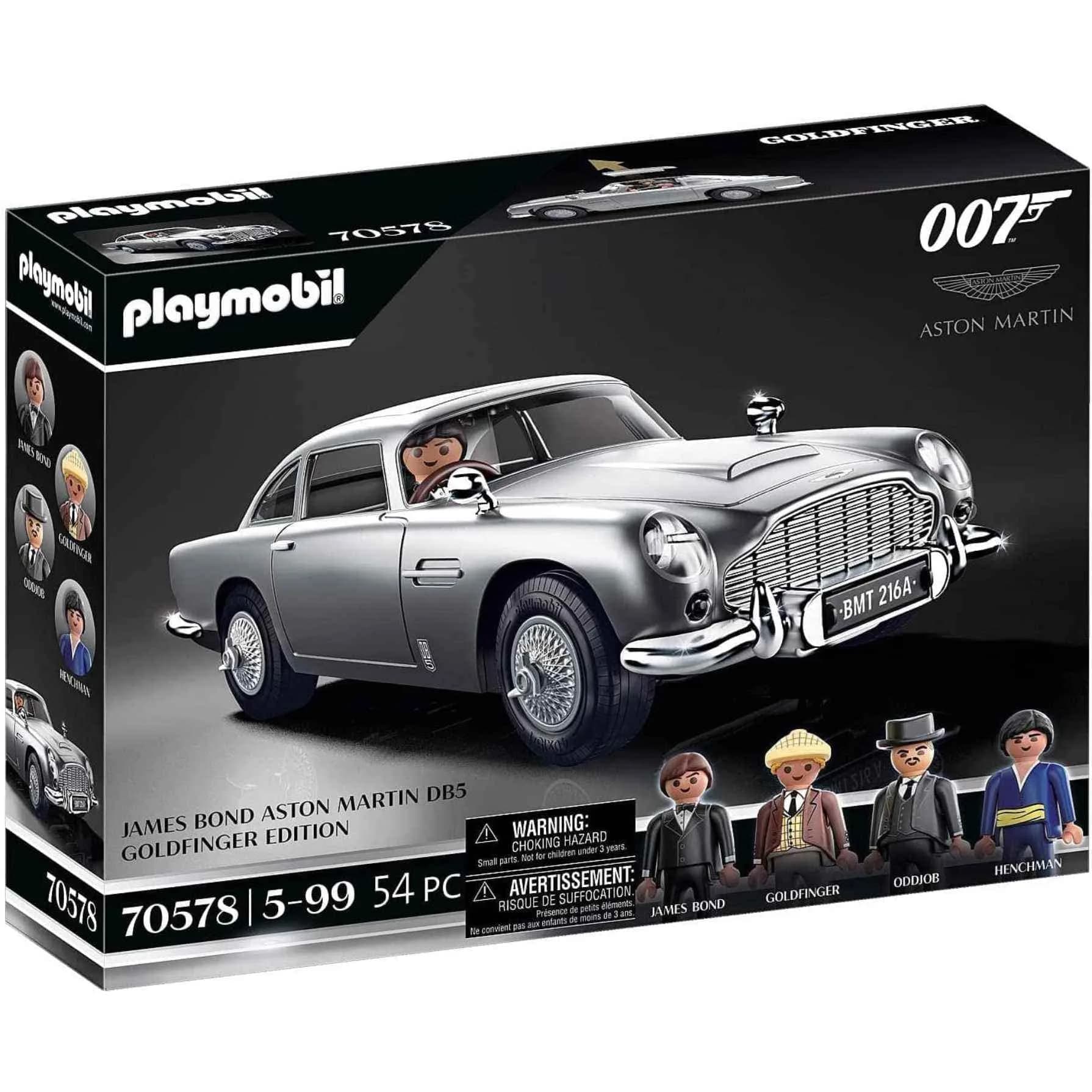 Playmobil James Bond Aston Martin DB5 – Goldfinger Edition | Iconic 007 Car with Secret Functions - main product image