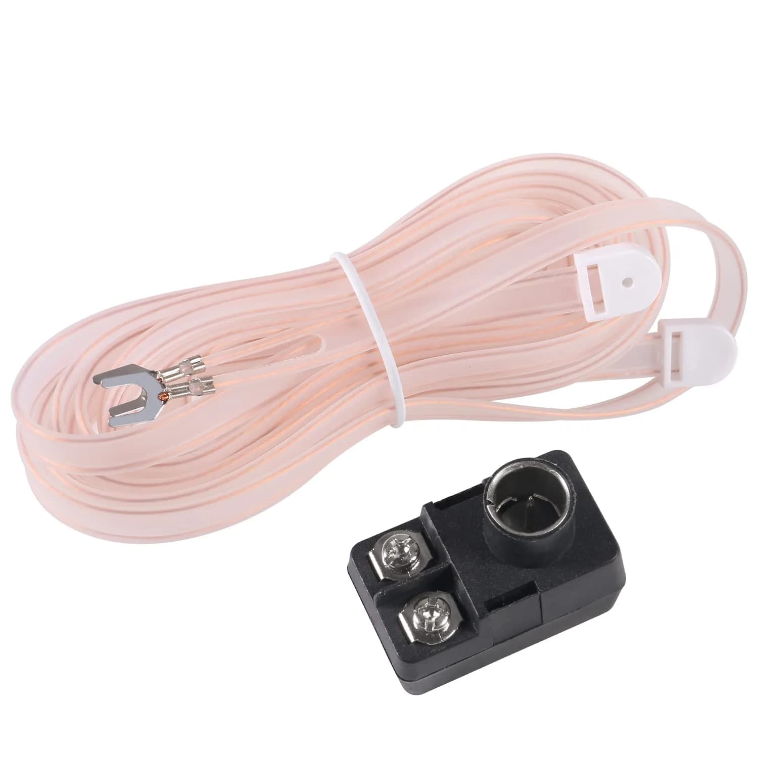AEDIKO FM Dipole Antenna 300 Ohm T Shape | Improve FM Stereo Reception, 1.5m Cable, White/Black - main product image
