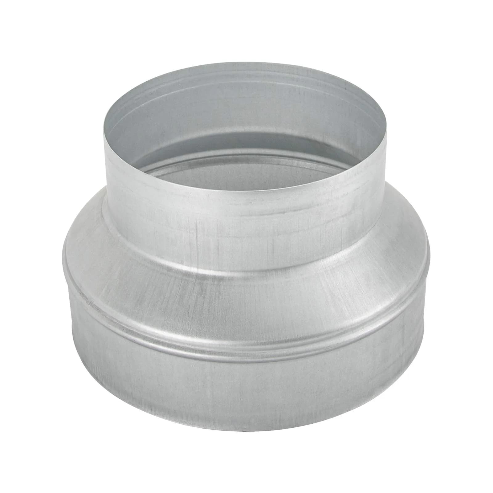 Kikerike Galvanized Steel Duct Reducer 8 inch to 6 inch | HVAC Ventilation Adapter - main product image