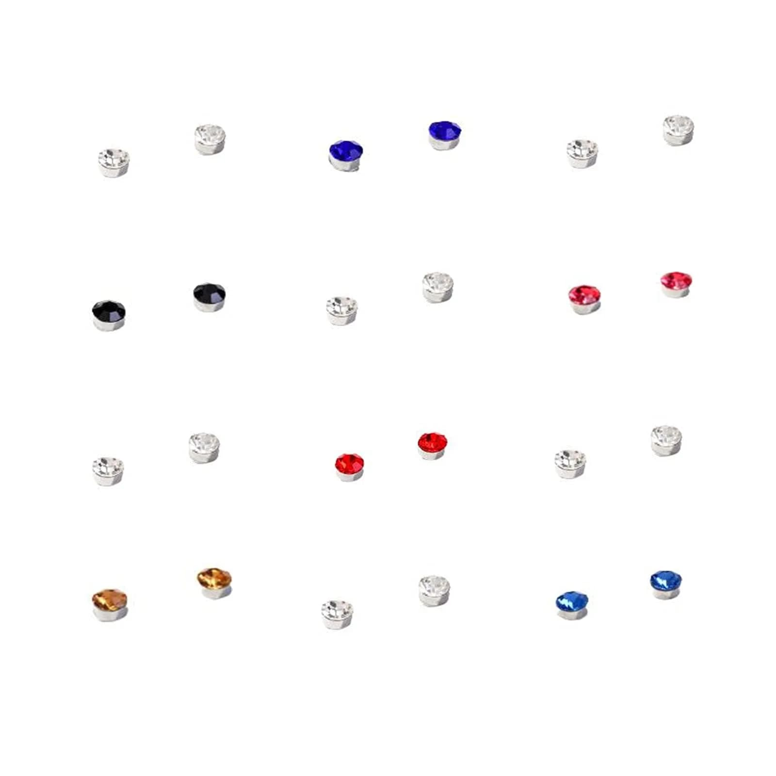 NC Magnetic Crystal Earrings 3mm | Non Piercing Magnetic Clip for Women Men - main product image