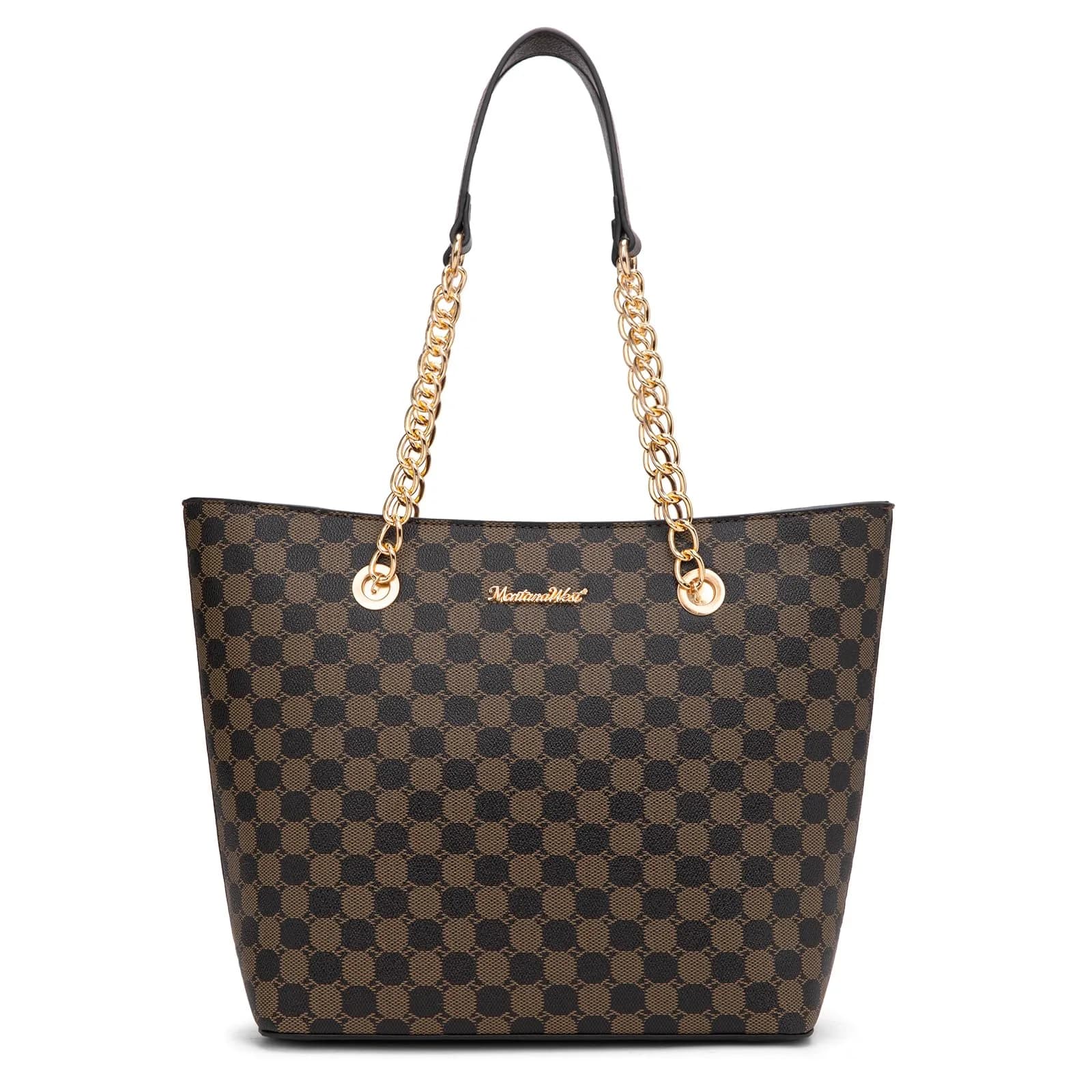 Montana West Tote Bag for Women Chain Top-handle Satchel Handbags Ladies Purses Shoulder Bags MWC-HB-0391-CF - main product image