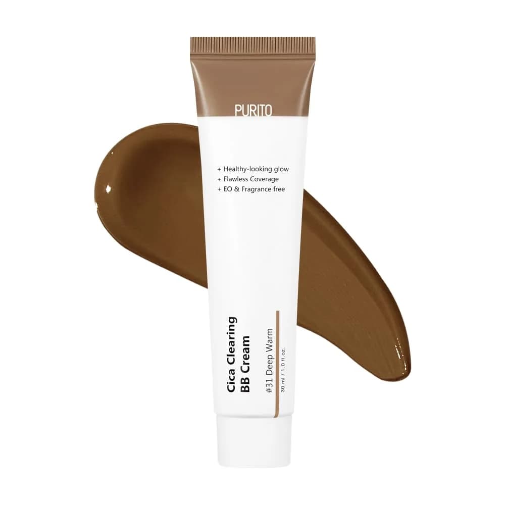 PURITO Cica BB Cream #31 Deep Warm 30ml (1.01 Fl Oz) | Vegan & Cruelty-Free for Sensitive Skin - main product image