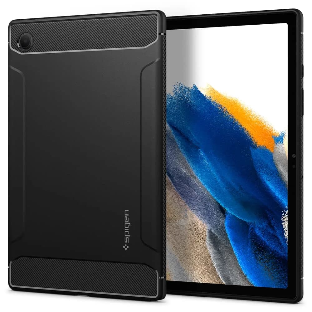 Spigen Galaxy Tab A8 10.5 Inch Case 2022 | Rugged Armor Slim Protective Cover with Carbon Fiber & Air Cushion Tech - main product image