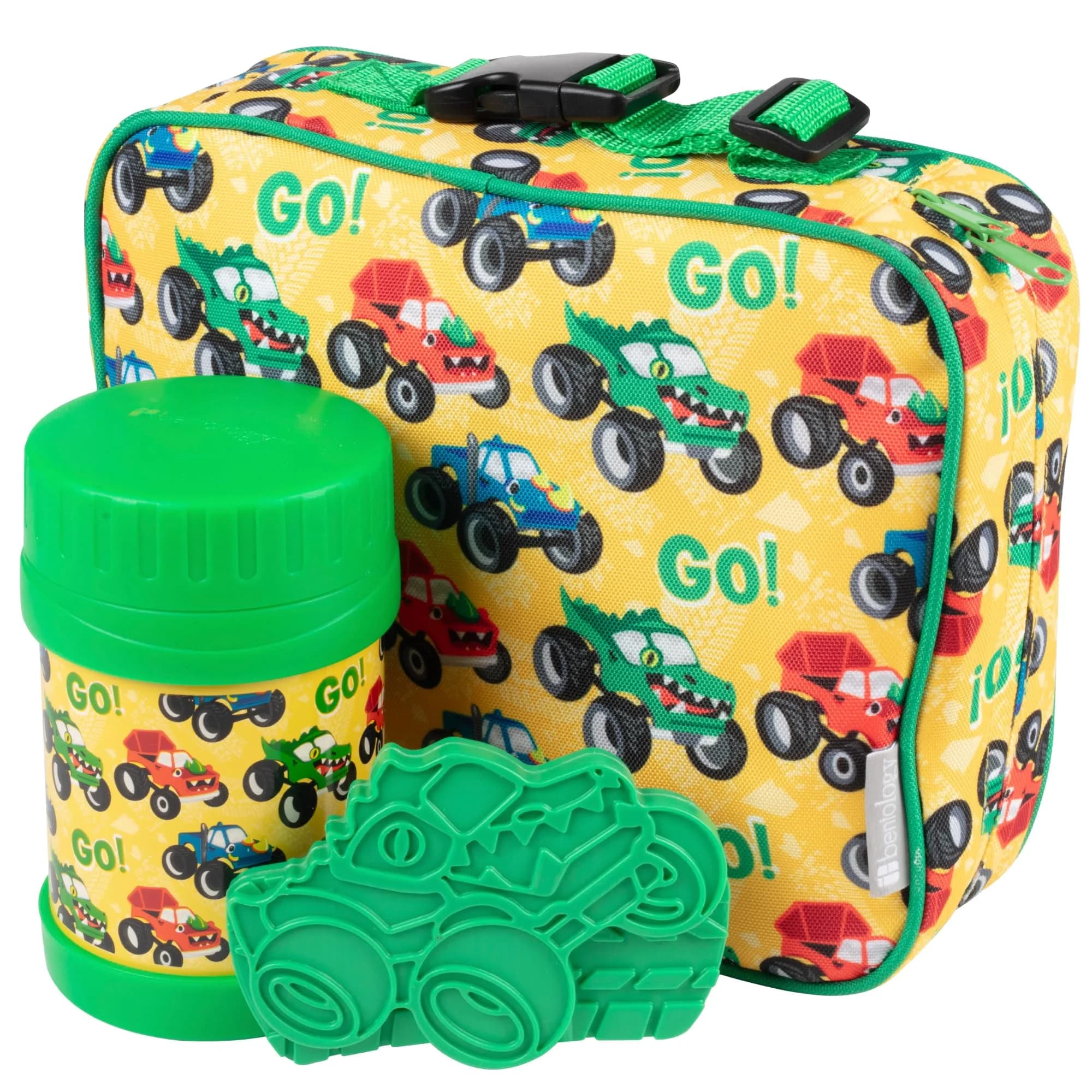 Bentology Kids Insulated Lunch Box Set with Thermos Food Jar & Ice Pack | Food Safe, BPA-Free, 10 x 8 x 3 inches