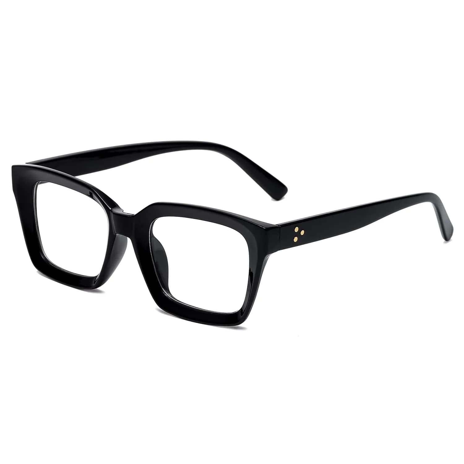 EYLRIM Classic Thick Square Frame Glasses for Women Men Non Prescription 50mm Lens | Lightweight & Stylish - main product image