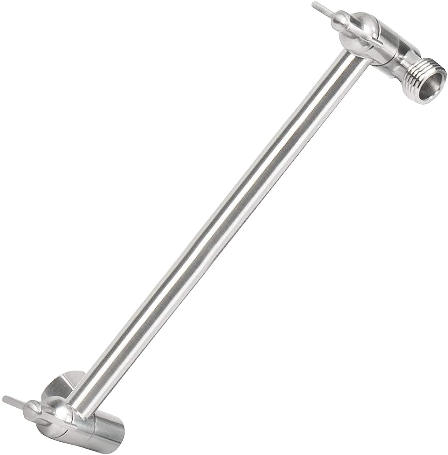 NearMoon Adjustable Shower Arm 11 Inch Brushed Nickel | Universal Connection, Anti-Leak, Easy Install - main product image