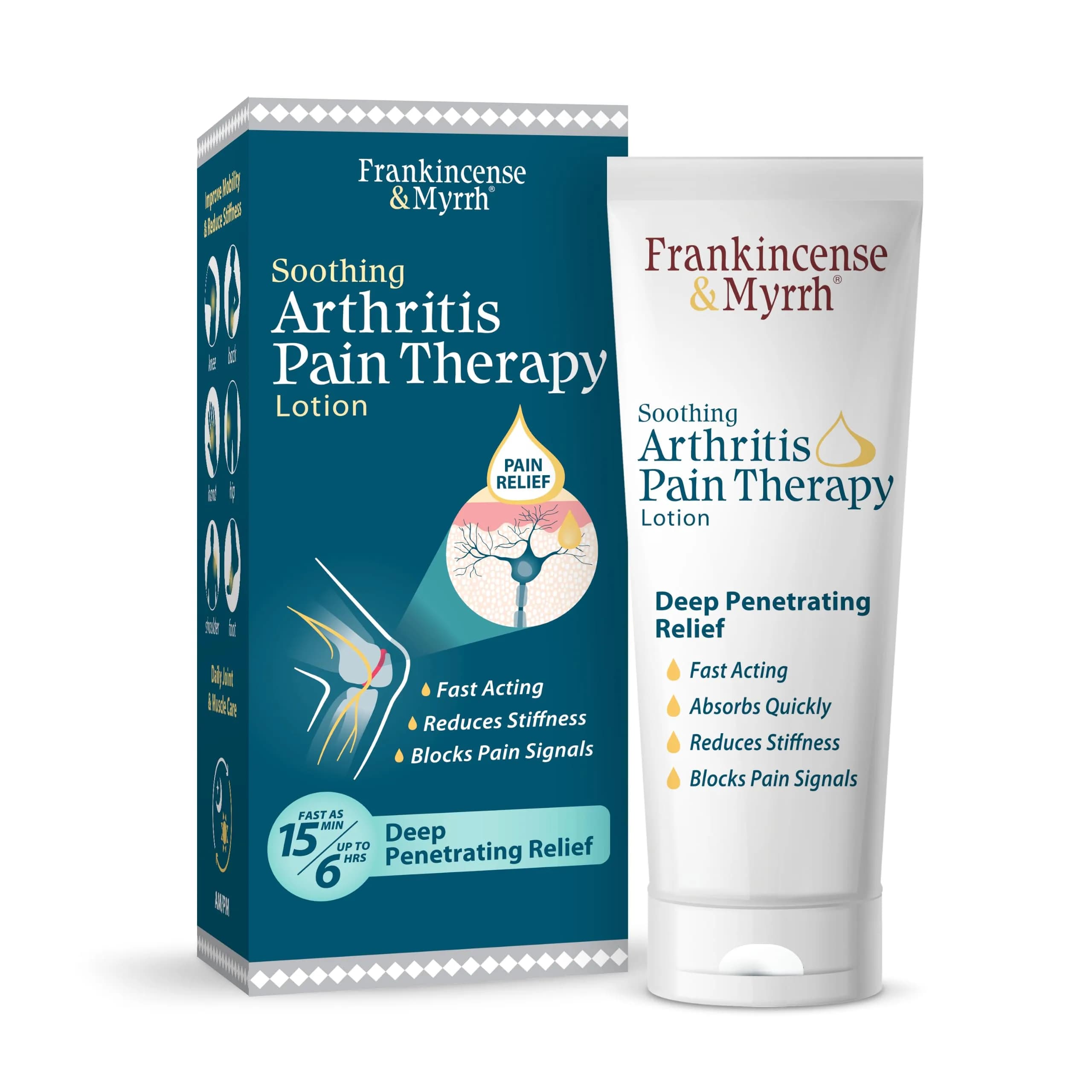 Frankincense & Myrrh Arthritis Pain Therapy Lotion, 3oz | Fast Relief for Joints & Back - main product image