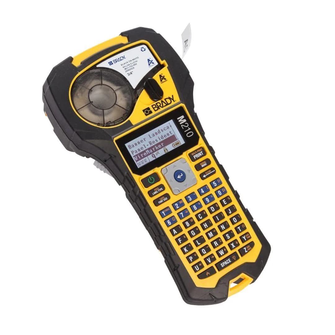 Brady M210 Handheld Label Maker | Compact Industrial Label Printer for Labels & Shipping - main product image
