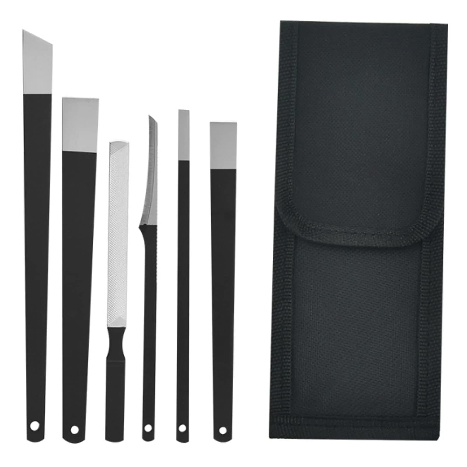 Woerma Pedicure Knife Set, 6 Pcs Stainless Steel Foot Care Tools with Storage Bag | Durable, Portable & Sharp Blade (7 inch)