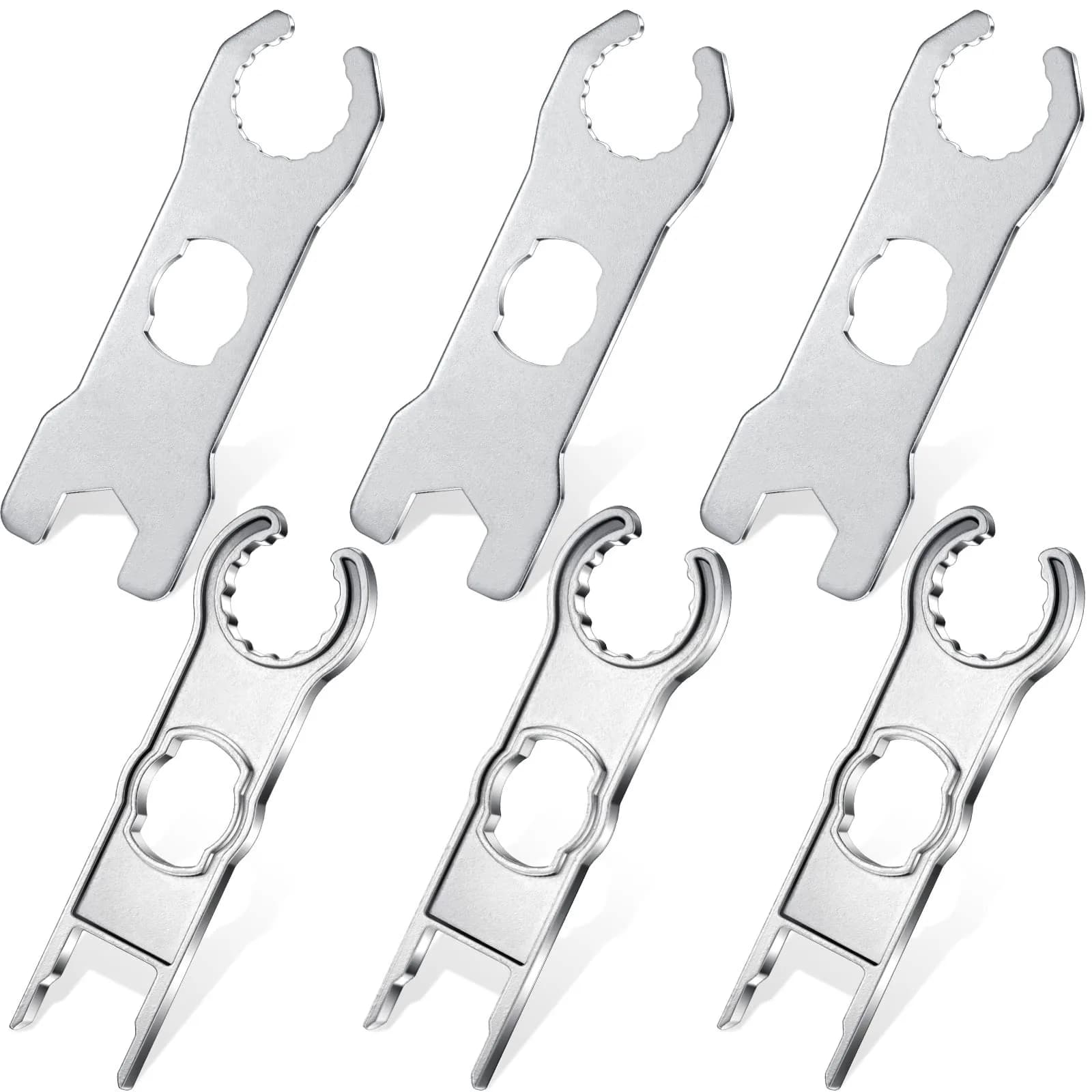 Landhoow 6 Pcs Solar Connector Tool, Metal Wrench for PV Disconnect, Aluminum Alloy, Portable - main product image