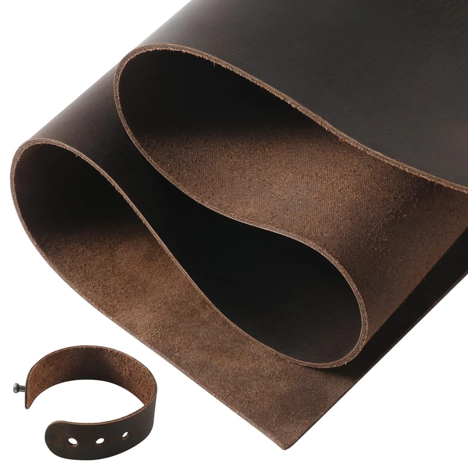 RingSun 12''X24'' Full Grain Leather Sheets for Crafts (2mm) | Genuine Leather for Tooling & Sewing - main product image