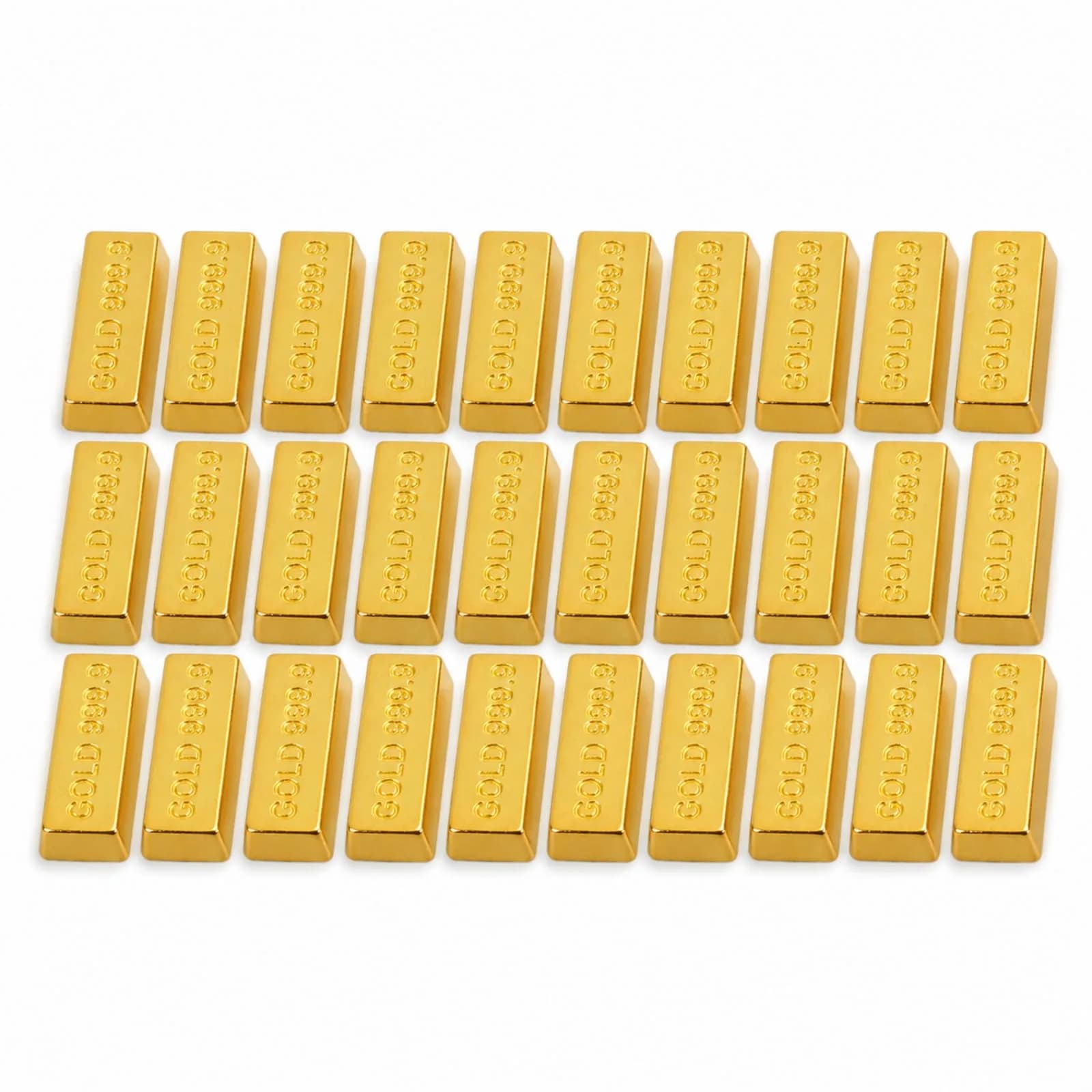 jojofuny Miniature Toy Furnishing 30 pcs | Gold Mini Model for Dollhouses, Kids & Collectors - main product image