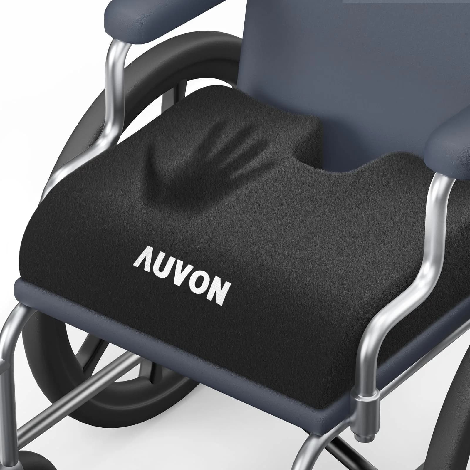 AUVON Memory Foam Wheelchair Seat Cushion 18"x16"x3" for Sciatica & Back Support - main product image