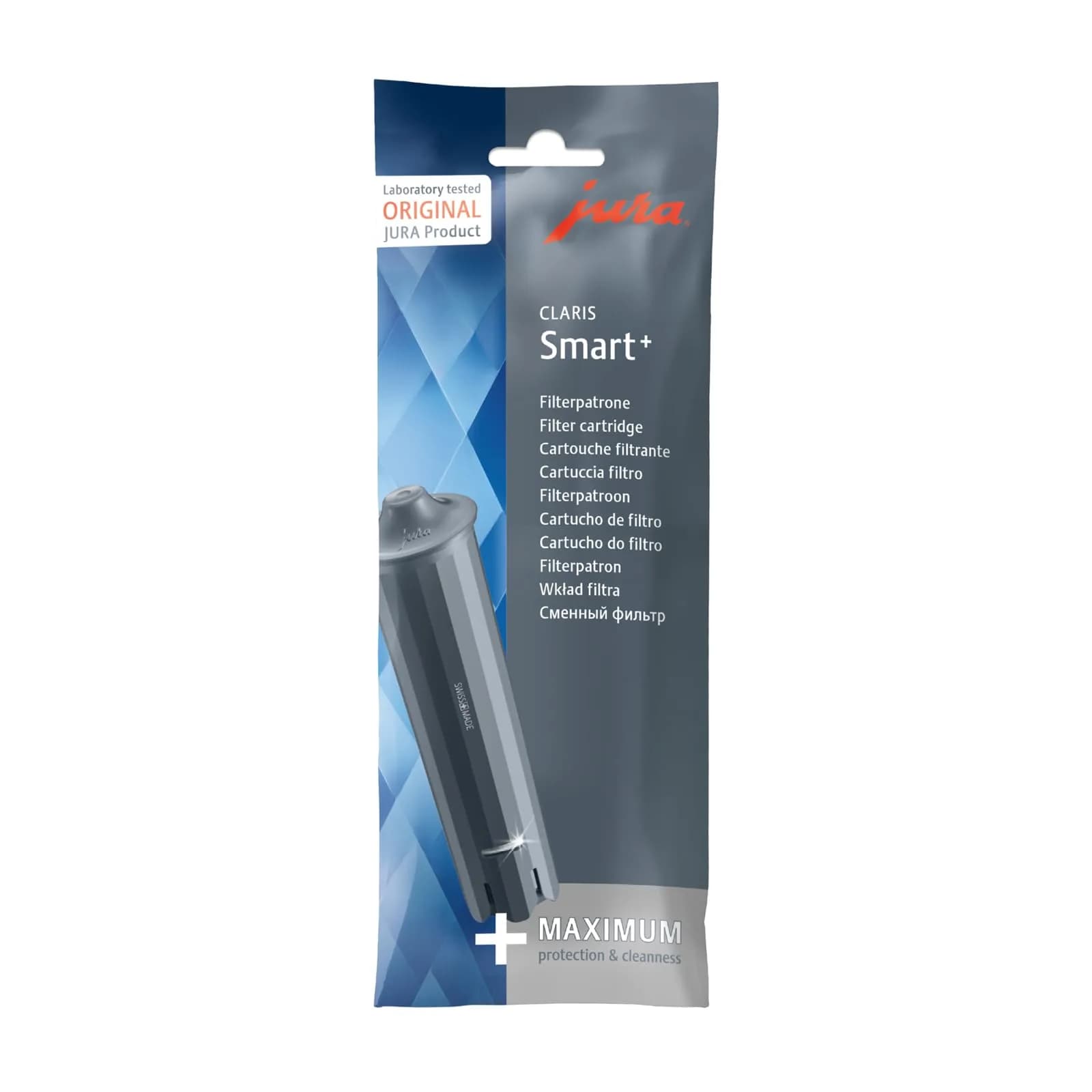 Jura Claris Smart+ Water Filter Cartridge 24232 | Supports Hygiene & Limescale Reduction