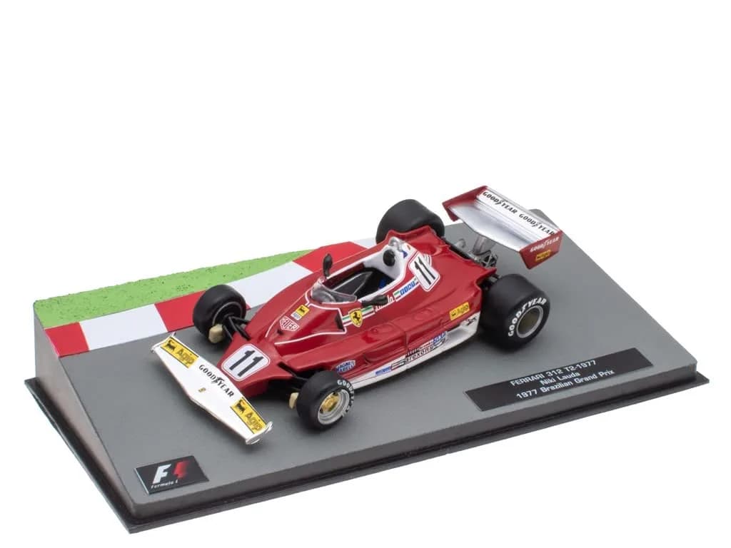 OPO 10 - Miniature Formula 1 Car 1/43 Red | Compatible with Ferrari 312 T2 1977