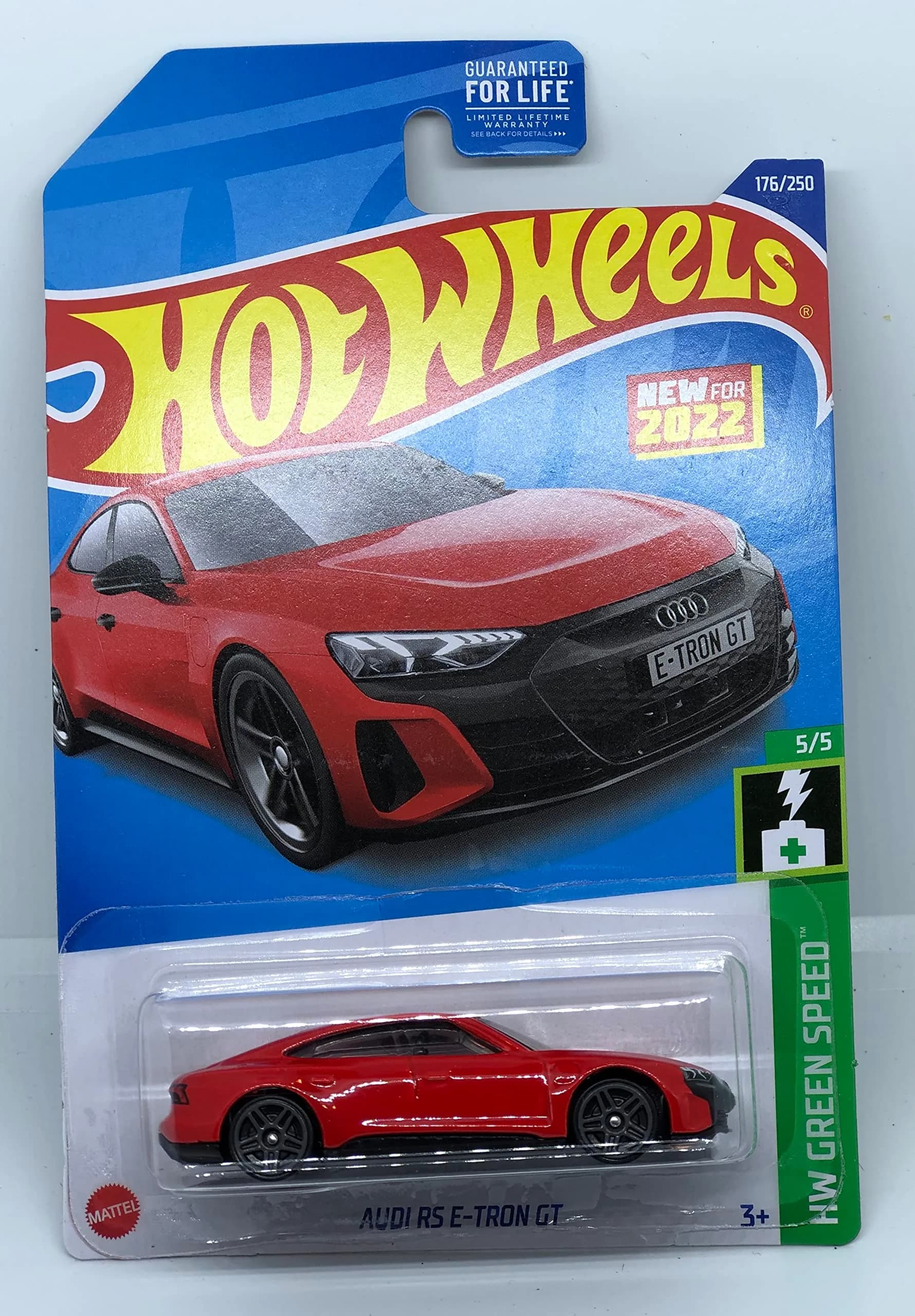 Hot Wheels 2022 Audi RS E-TRON GT (Red) 7.62 cm (3-inch) | 1:64 Scale Die-Cast Collector Car HW Green Speed 5/5 - main product image