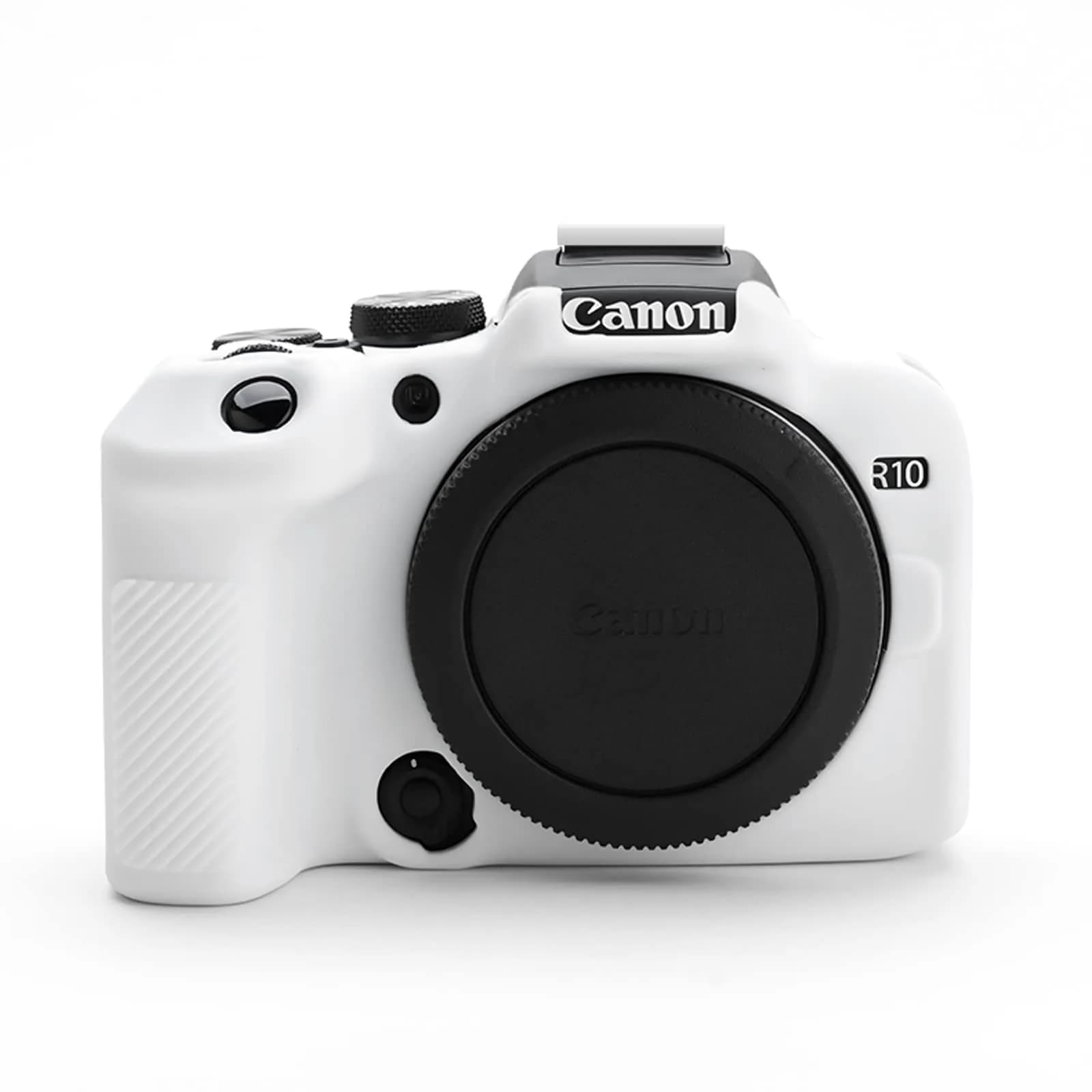 Rieibi EOS R10 Camera Case - Silicone Cover for Canon EOS R10 Digital Camera - White | Protective & Lightweight - main product image