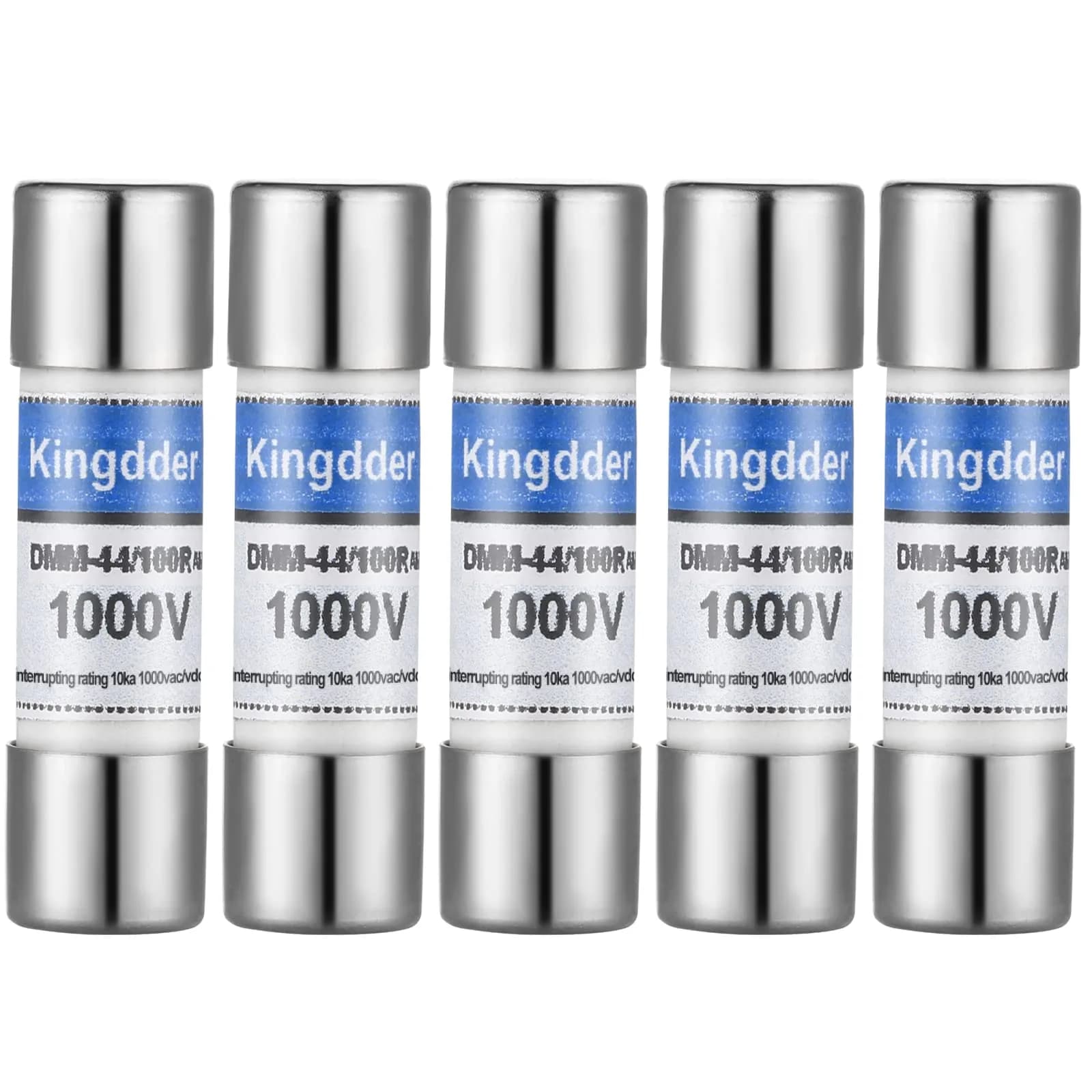 Kingdder 5 Pcs 440MA 1000V Cartridge Fuses | Fast Acting Replacement for Digital Multimeters (10x35mm) - main product image
