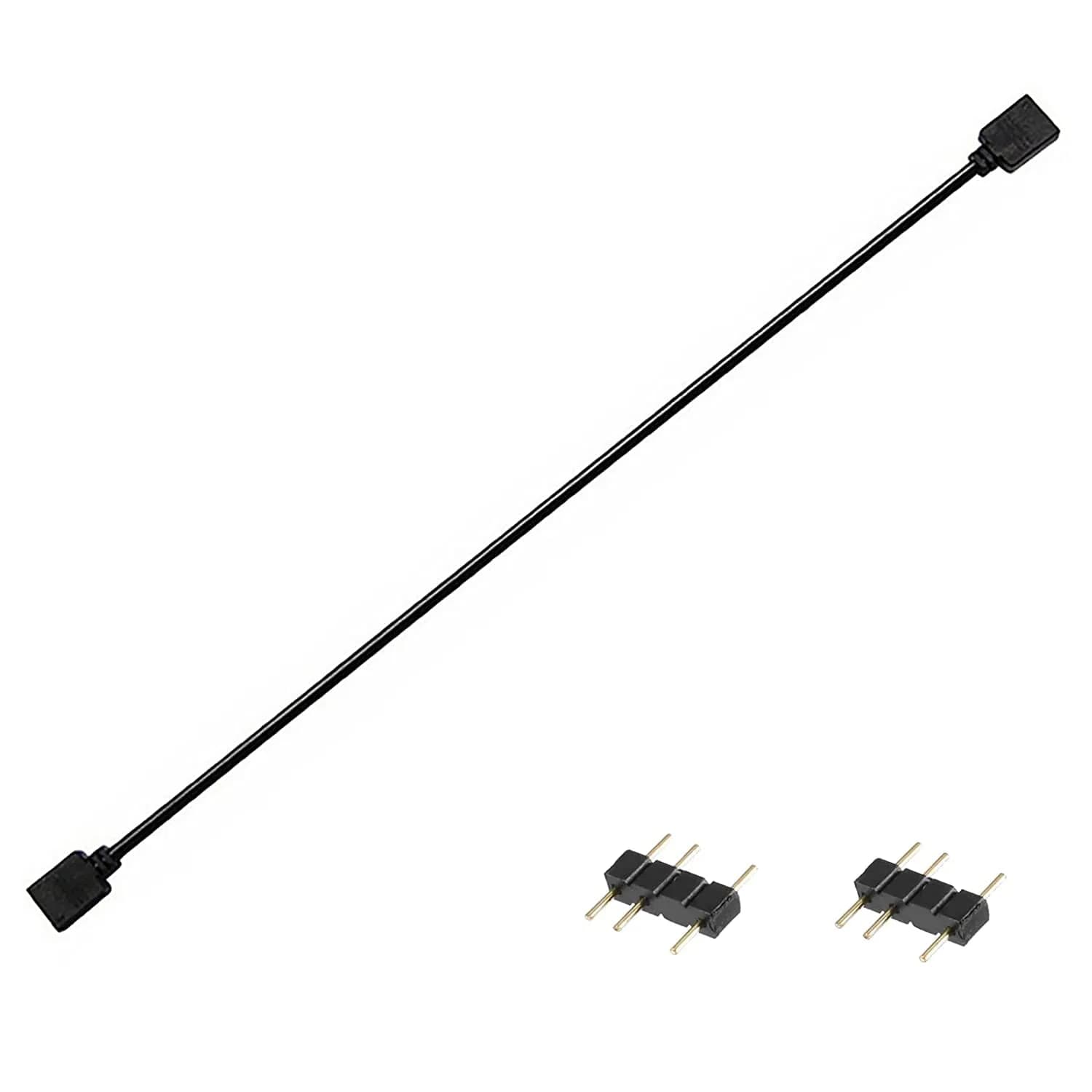 Yakuri 5V Argb 3-Pin Extension Cable 12inch | RGB Interface Extension for Motherboards - main product image