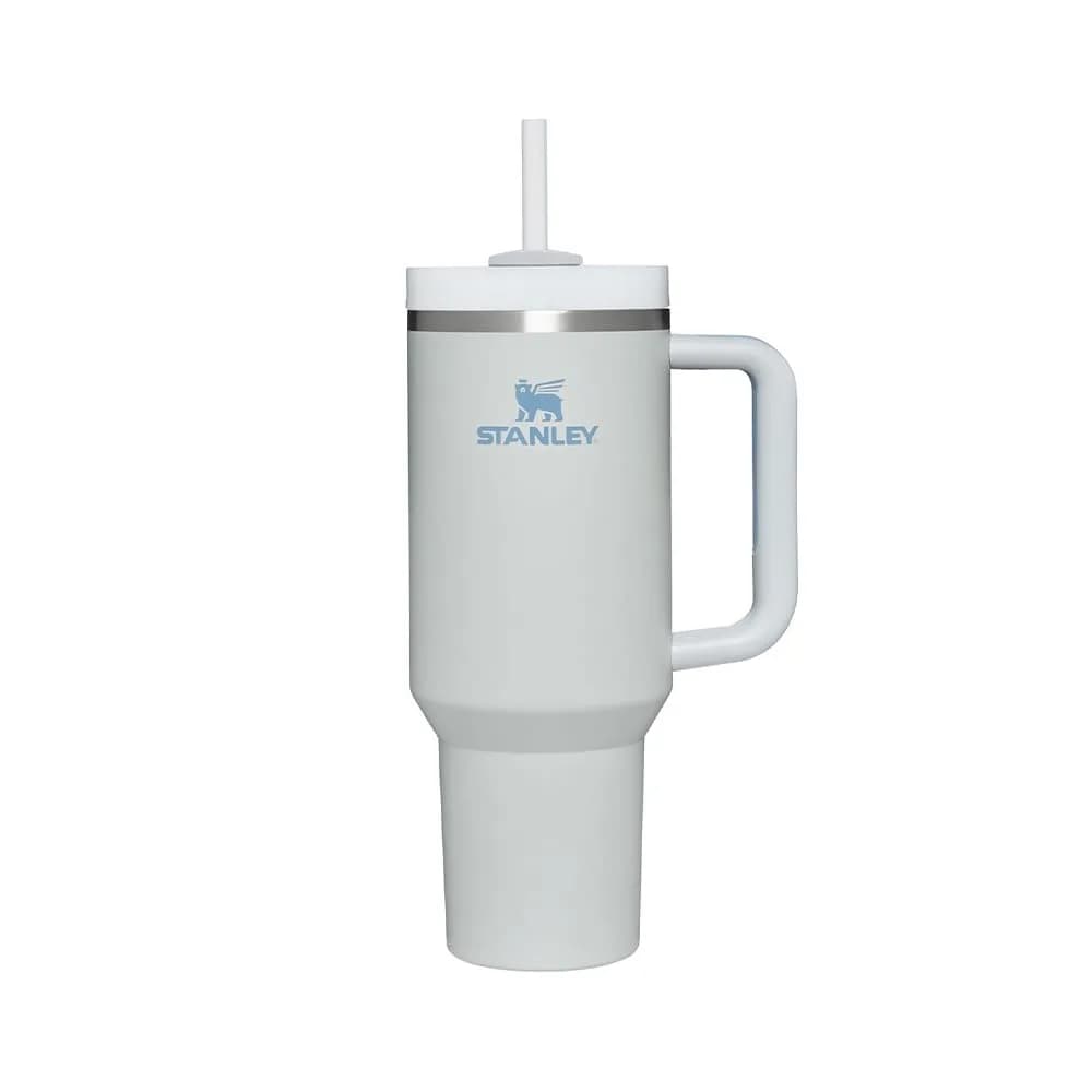 STANLEY Quencher H2.0 FlowState Tumbler 40 oz Fog | Vacuum Insulated Stainless Steel Travel Cup with Handle - main product image