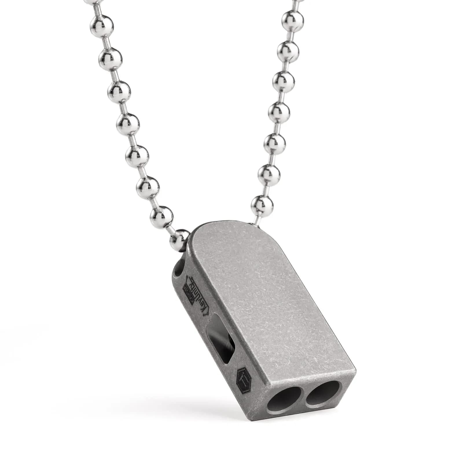 KeyUnity KA25M Titanium Emergency Whistle | Ball-Free Dual-Tube Design, 130dB, Lightweight & Corrosion-Resistant - main product image
