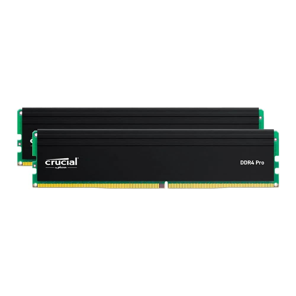 Crucial Pro 64GB DDR4 RAM Kit (2x32GB) 3200MHz | High-Performance Desktop Memory - main product image
