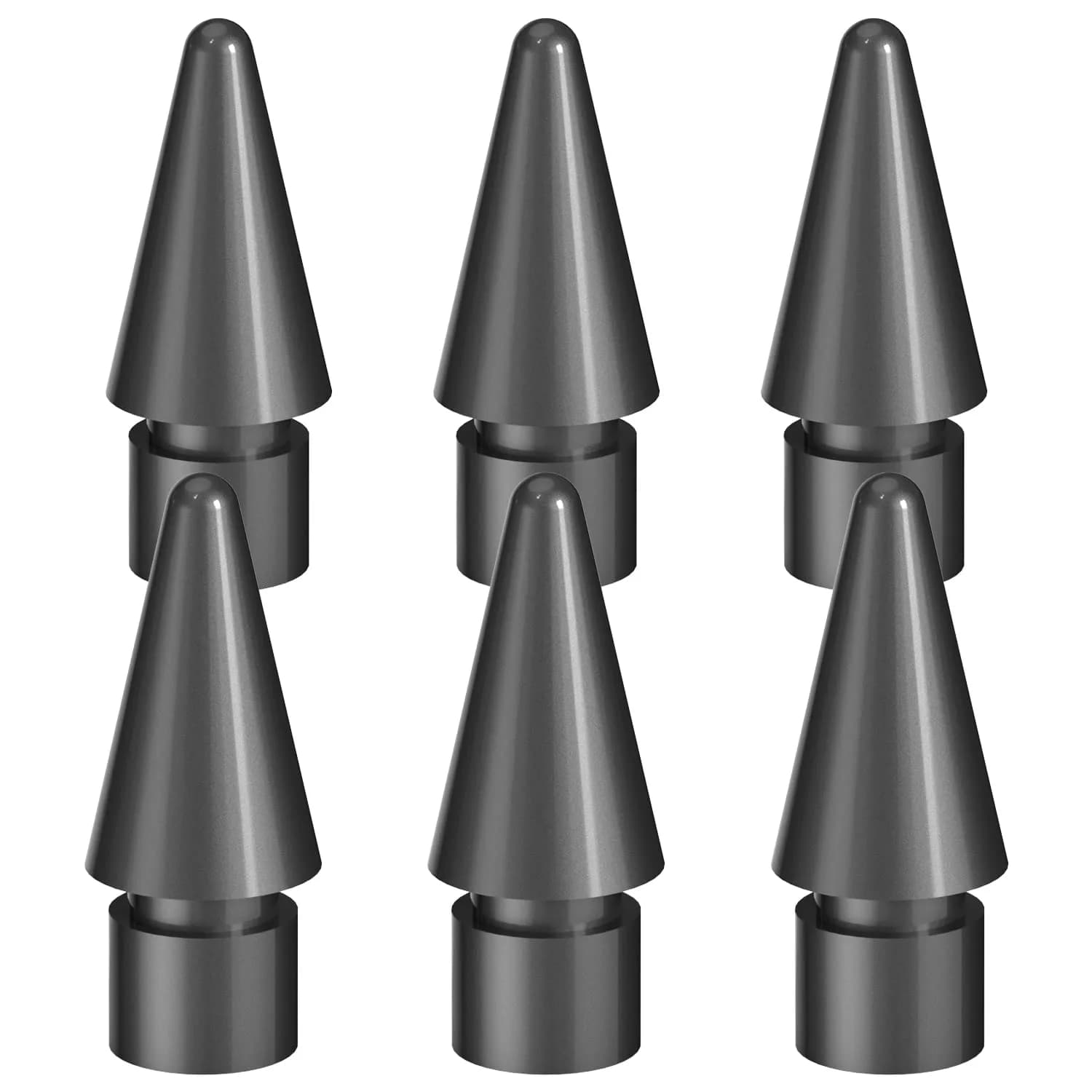 HATOKU Replacement Tips for Pencil 1st/2nd Gen | Black Pen Nibs for Pro Pencil