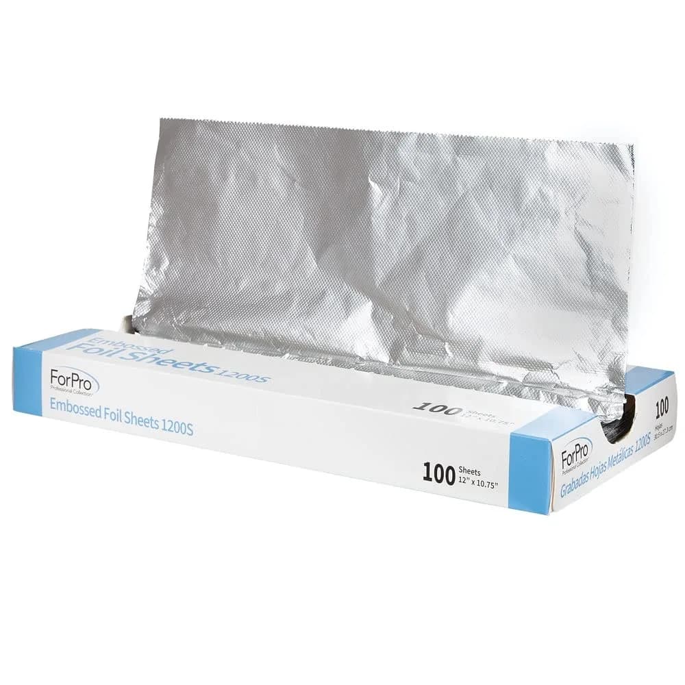 ForPro Professional Collection Embossed Foil Sheets 12” x 10.75” | Food & Hair Safe, 100-Count - main product image