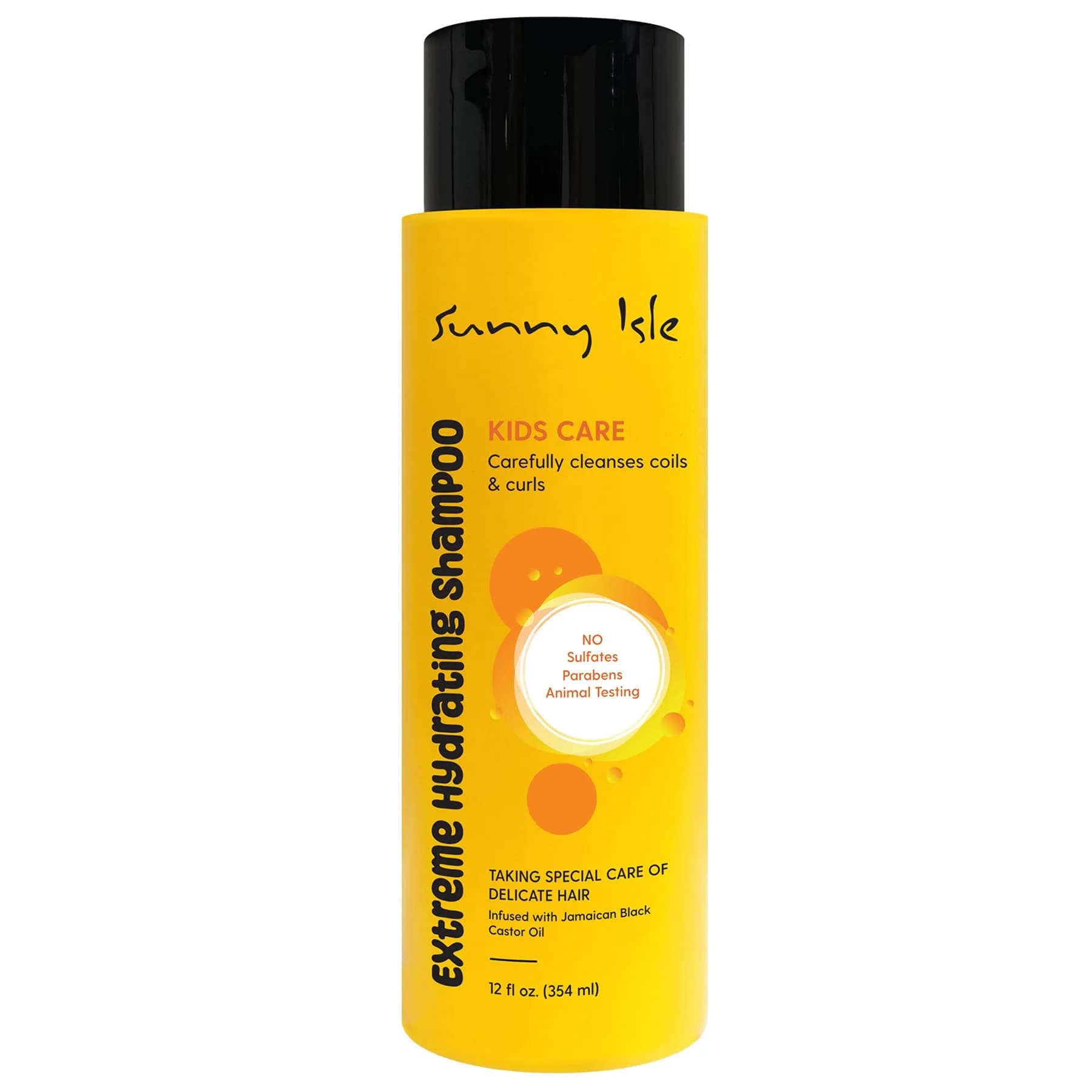 Sunny Isle Kids Care Extreme Hydrating Shampoo 12oz | Gentle, Sulfate-Free for Curly & Wavy Hair - main product image