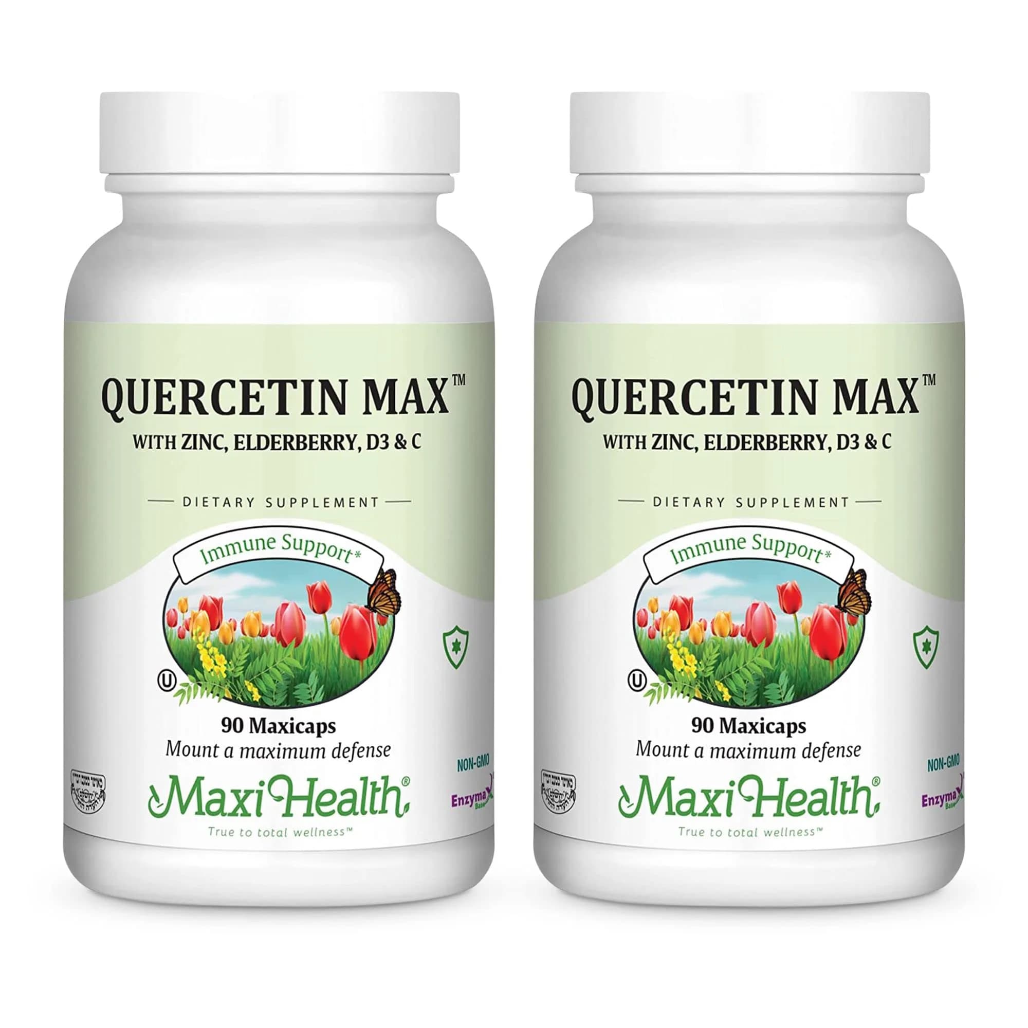 Maxi Health Quercetin with Zinc & Vitamin C 90 Capsules | Supports Immunity & Wellness - main product image
