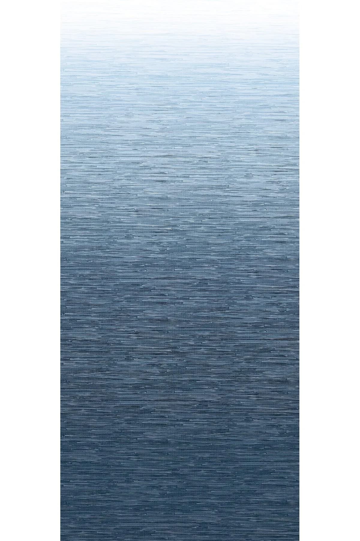 A-Street Prints Walls by Katie Hunt Into The Deep Dark Blue Ombre Wall Mural | Modern Blue Gradient with Textural Grasscloth Detailing - main product image