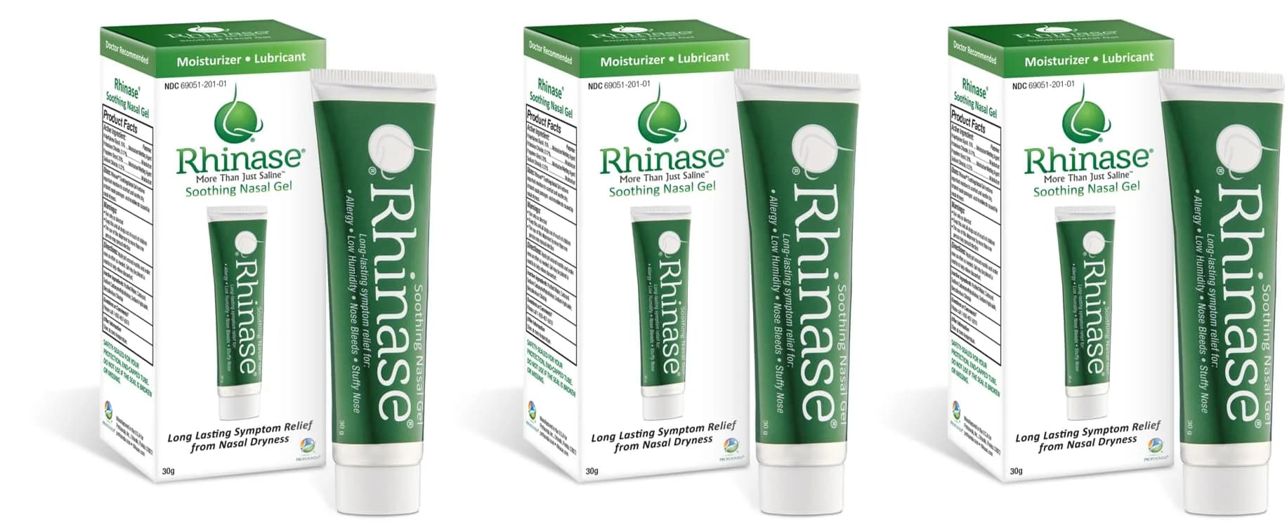 Rhinase Saline Nasal Gel 3 Pack | Nasal Dryness & Nosebleed Prevention (70-120 chars)
