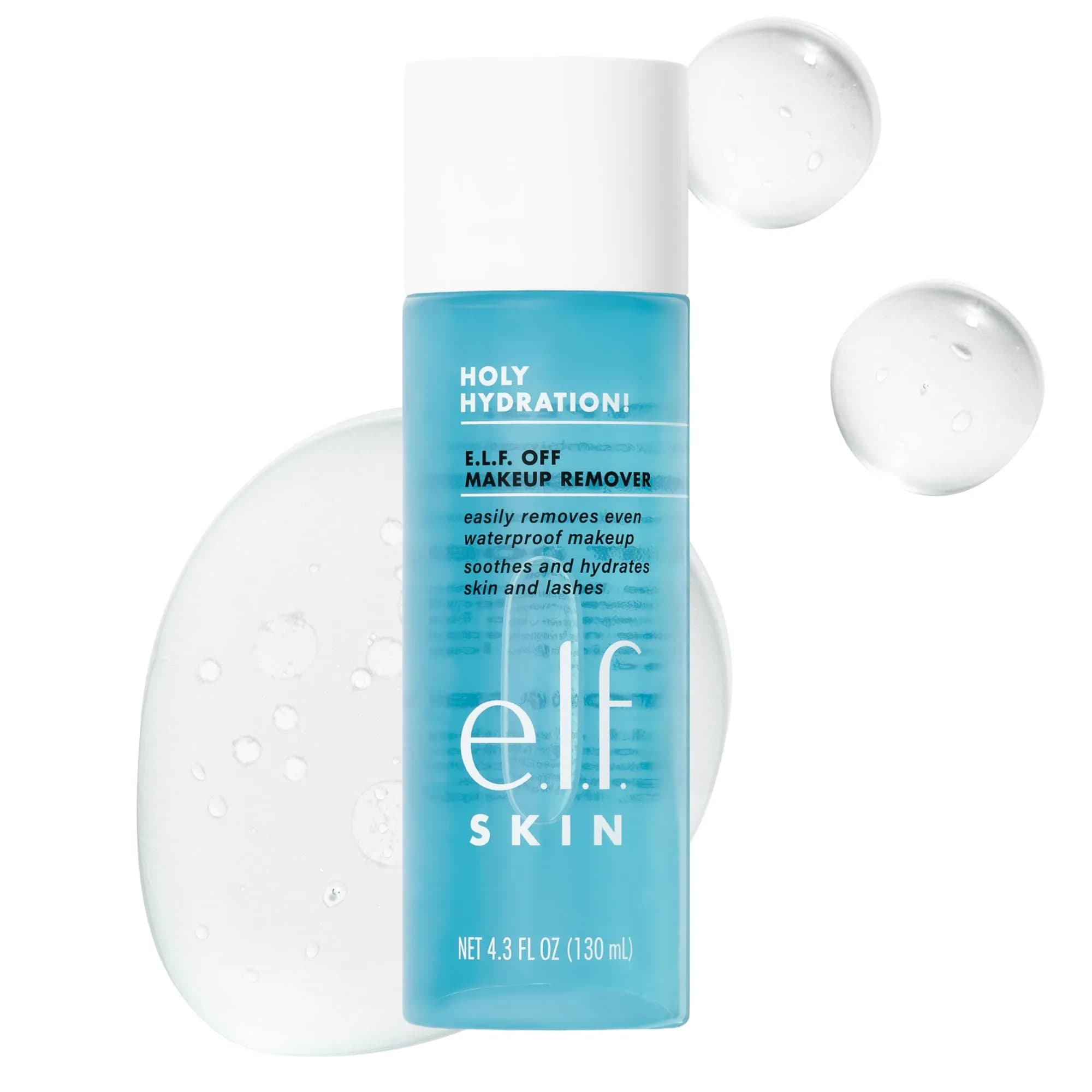 e.l.f. SKIN Holy Hydration Off Makeup Remover 4.3 Fl Oz | Gentle Waterproof Makeup Melting Solution - main product image
