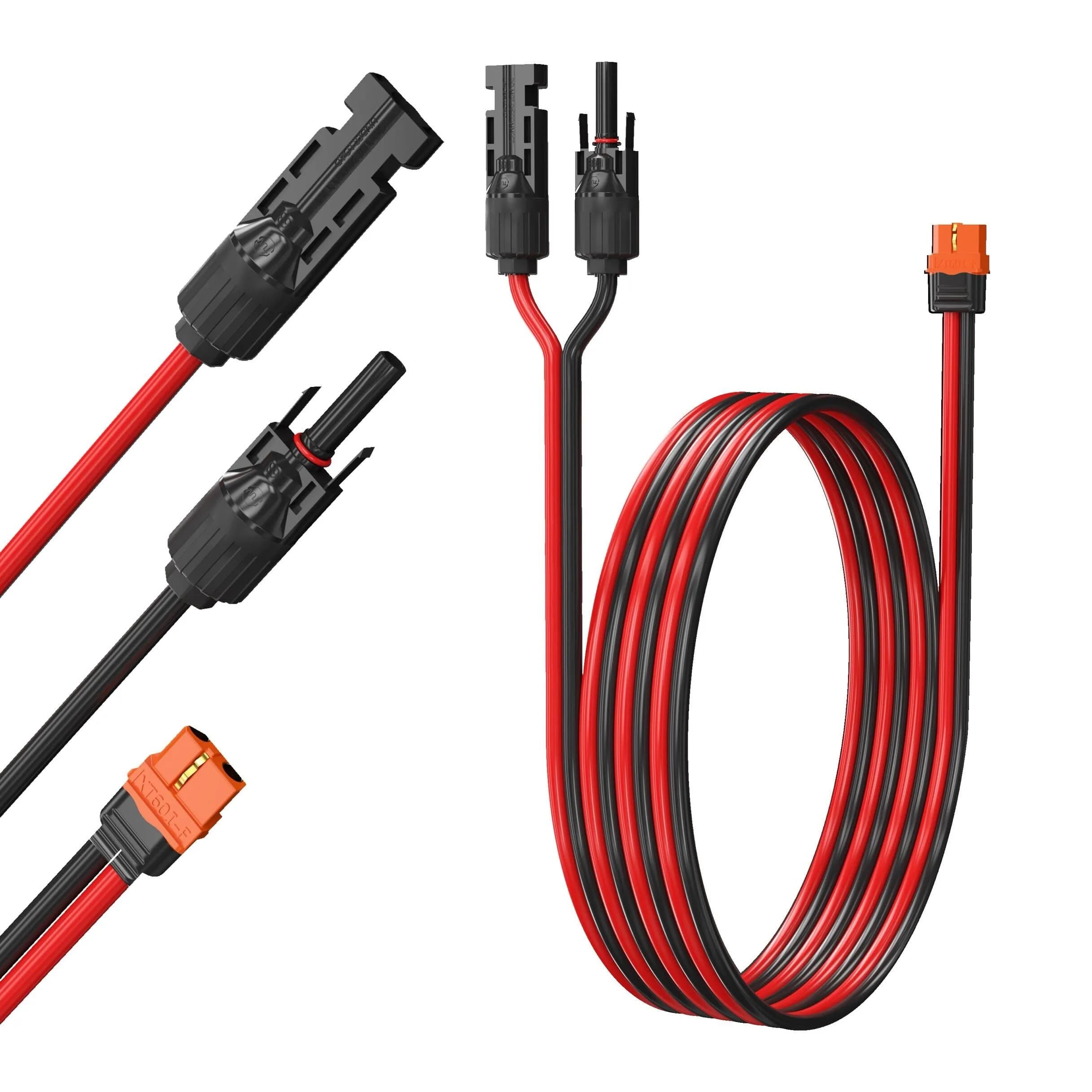 REEYINTCK XT60i 12AWG Solar Cable 1.5m (5ft) | Connects Solar Panels to EcoFlow Delta Pro - main product image