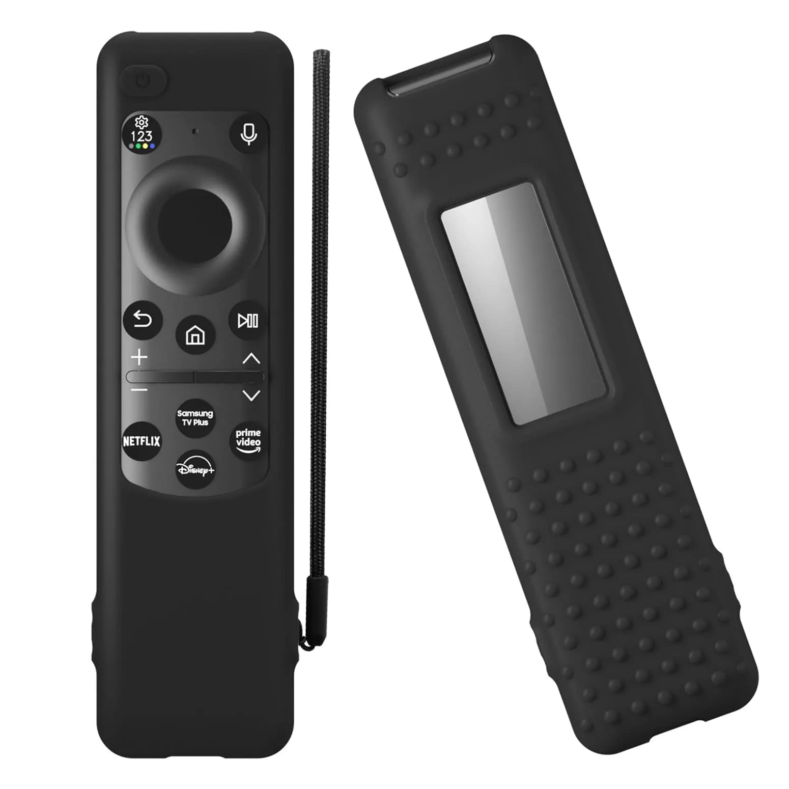 PIUAMUNKJ Black Silicone Protective Cover for Samsung Smart TV Solar Remote BN59-01432 | Fits BN59-01436B, TM2360E, TM2360F - main product image