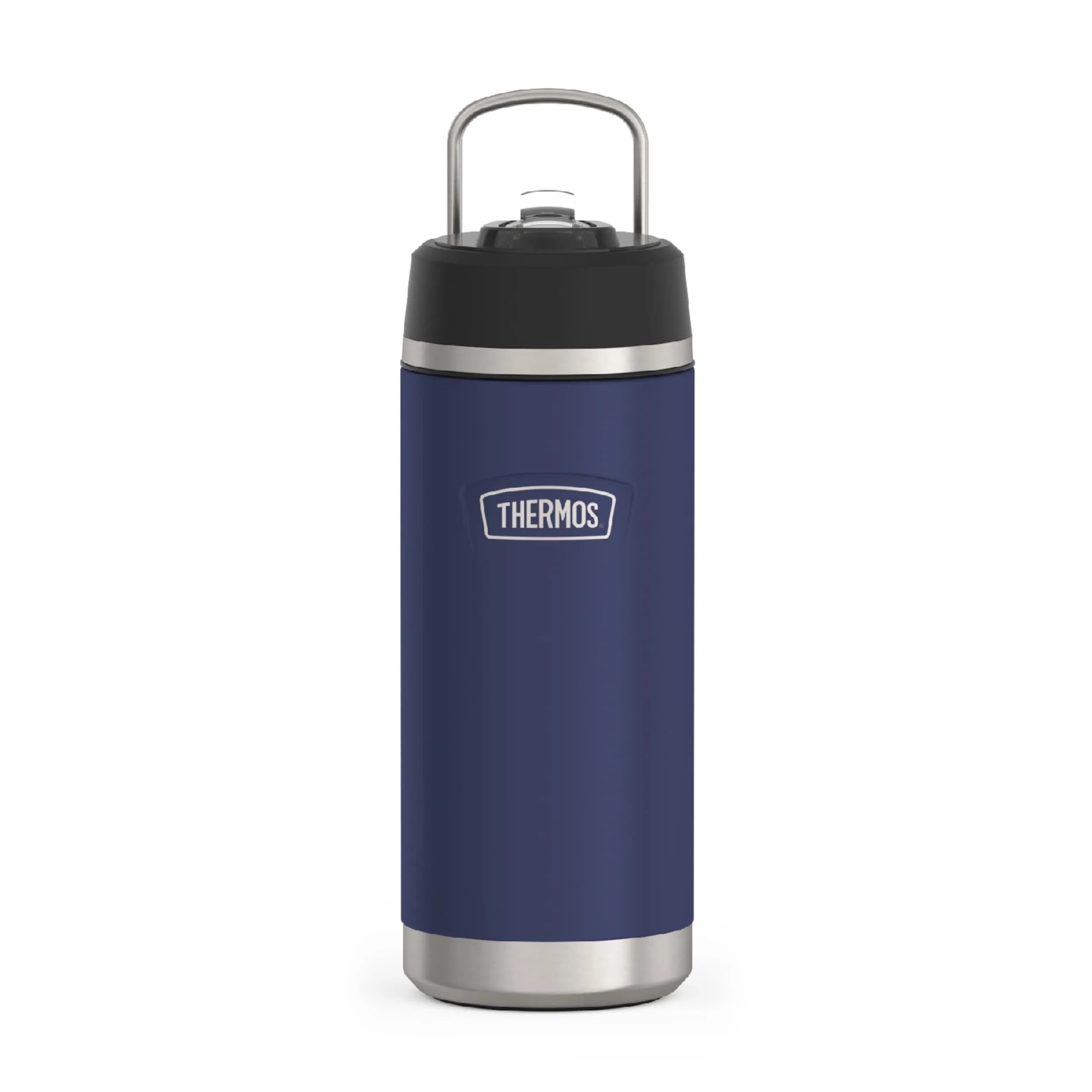 THERMOS ICON SERIES 18oz Water Bottle Navy | Vacuum Insulated with Straw Lid - main product image