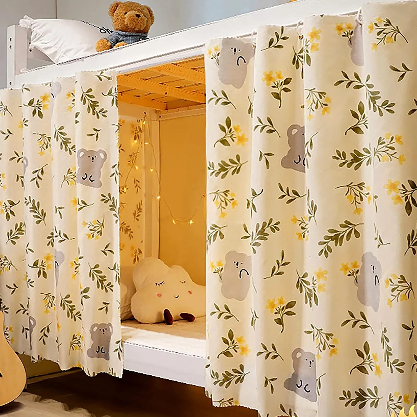 TINAYAU Bed Curtain 2m x 1.15m | Lightproof, Breathable, Privacy Cloth - main product image