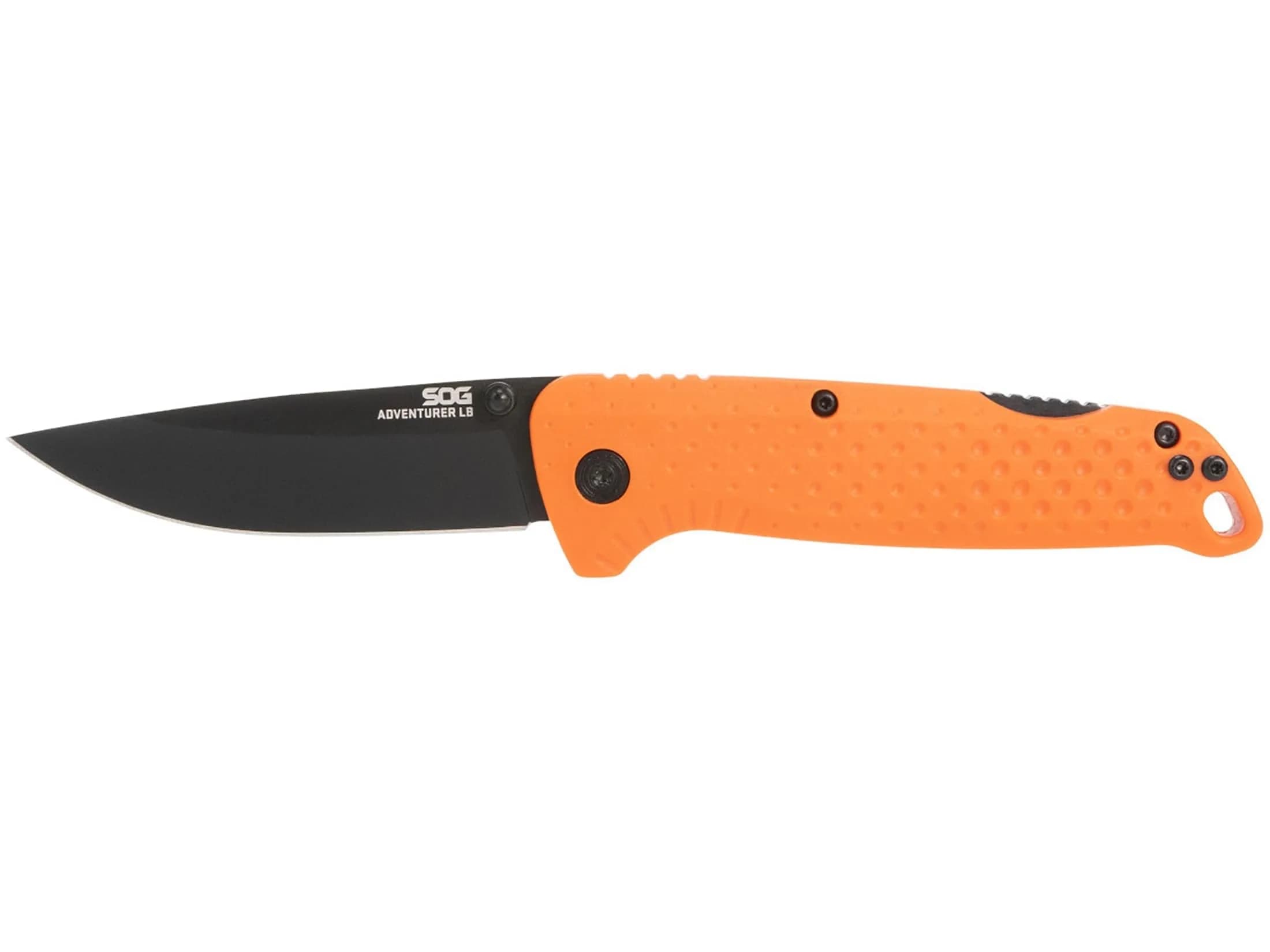 SOG Adventurer LB 3" Folding Knife | CRYO 5CR15MOV Steel | GRN Handle | Lock-Back, Blaze Orange/Black - main product image