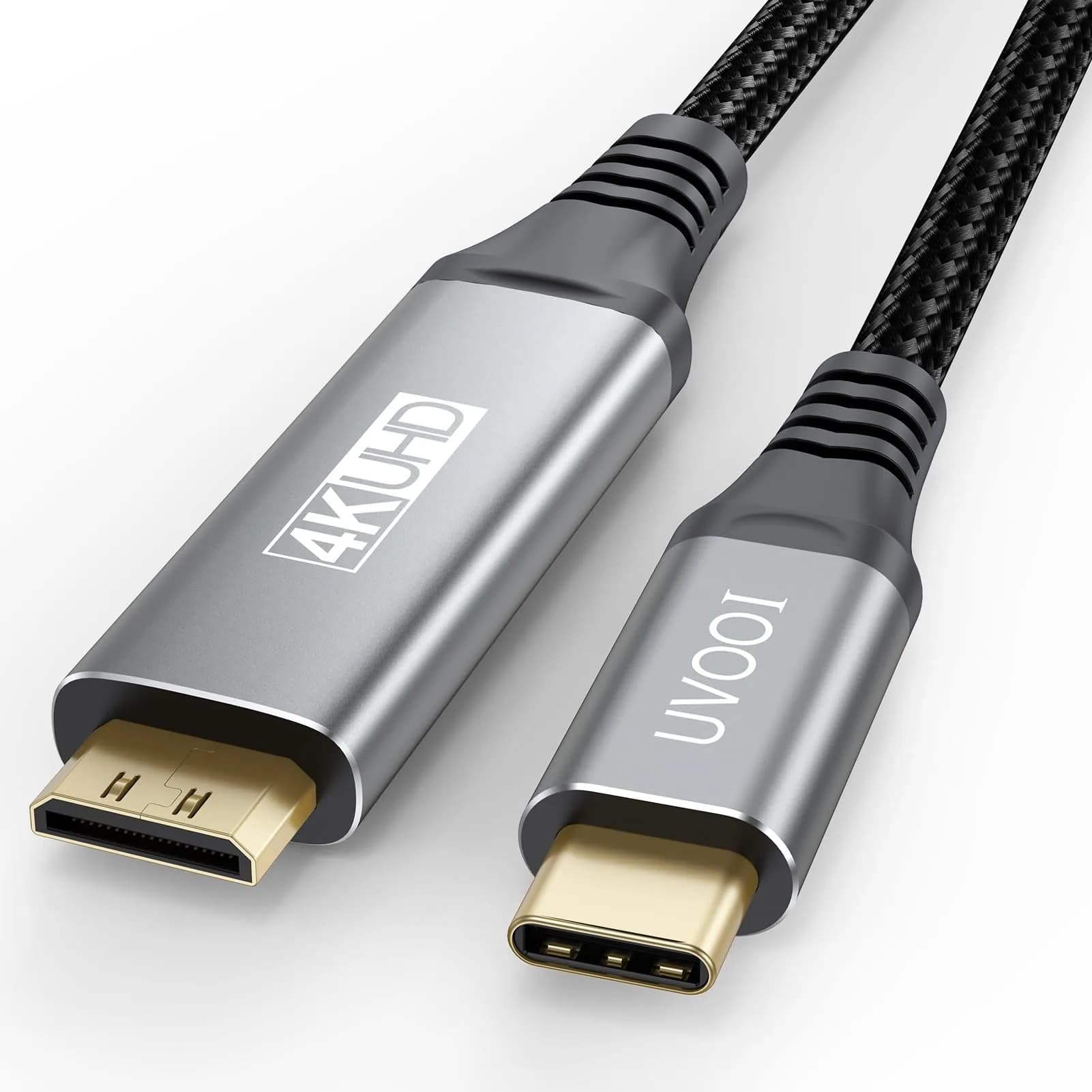 UVOOI USB C to Mini HDMI Cable 6FT (1.83m) | 4K@60Hz High Speed Video Cord - main product image