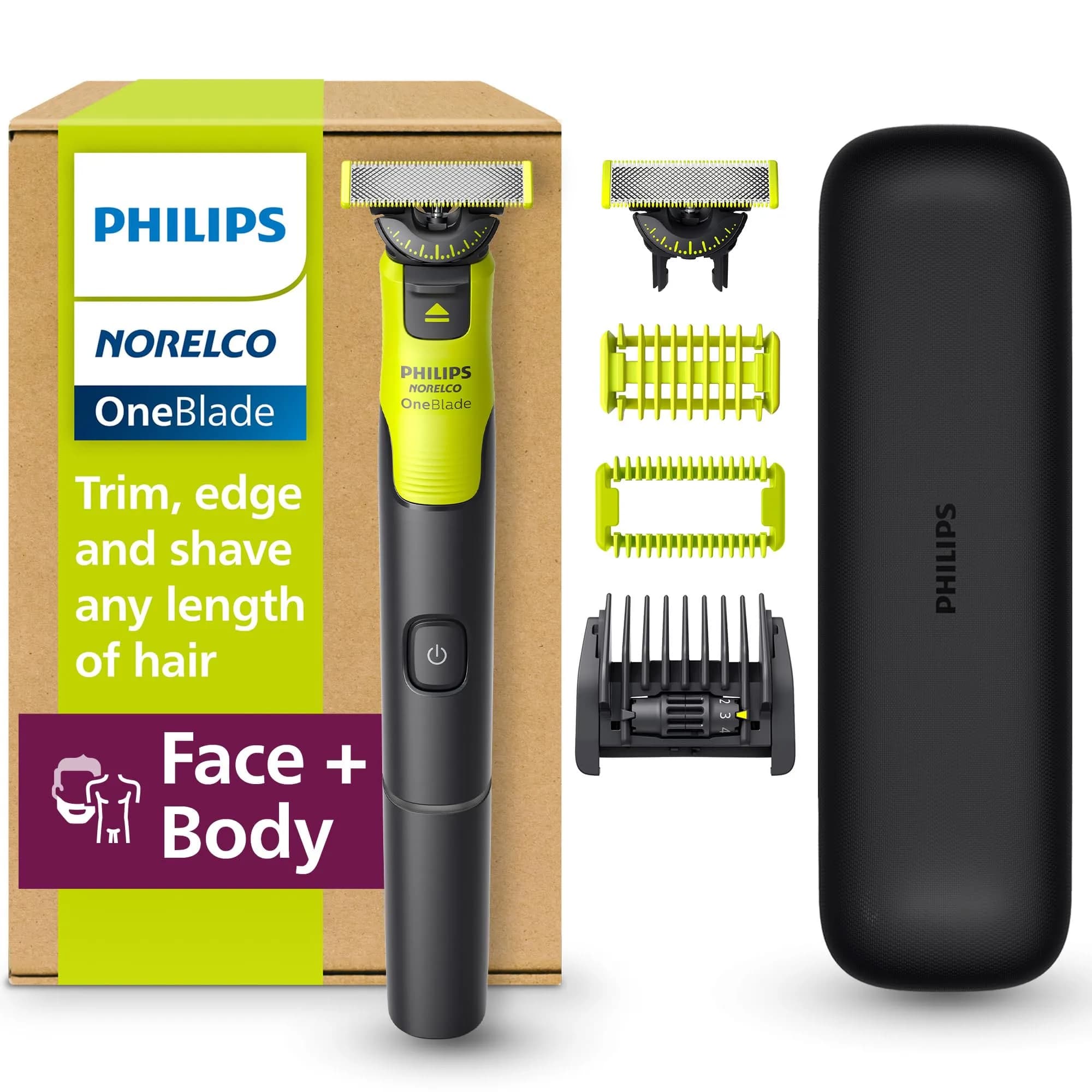 Norelco OneBlade 360 Face + Body Trimmer & Shaver with Connectivity | Wet & Dry, App Guidance, 5-Year Warranty - main product image