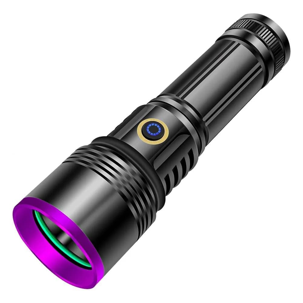 LUXNOVAQ 30W UV Flashlight USB Rechargeable 191g (6.7oz) | High-Intensity 365nm Blacklight - main product image