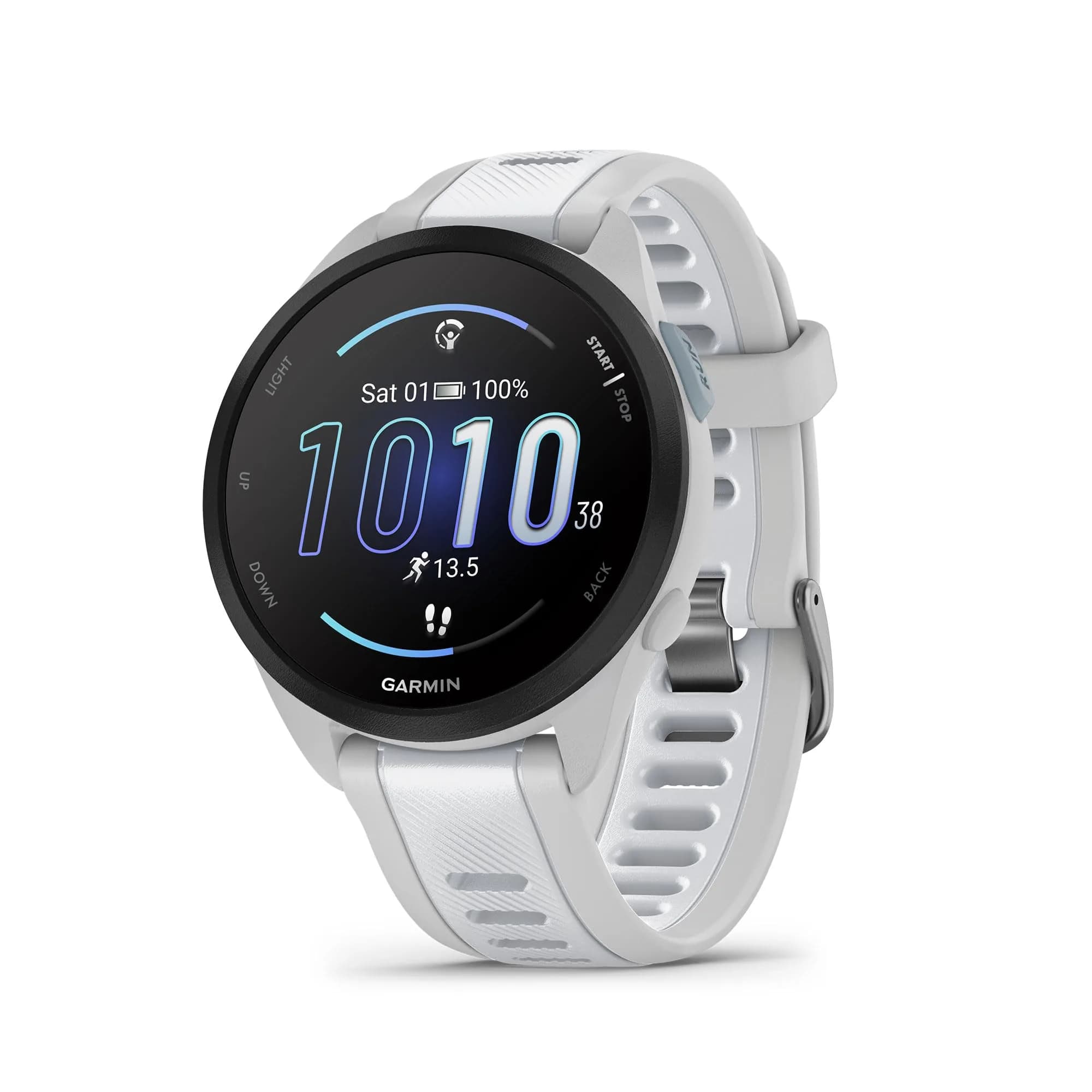 Garmin Forerunner® 165 Running Smartwatch 43mm Whitestone | AMOLED Touchscreen GPS - main product image