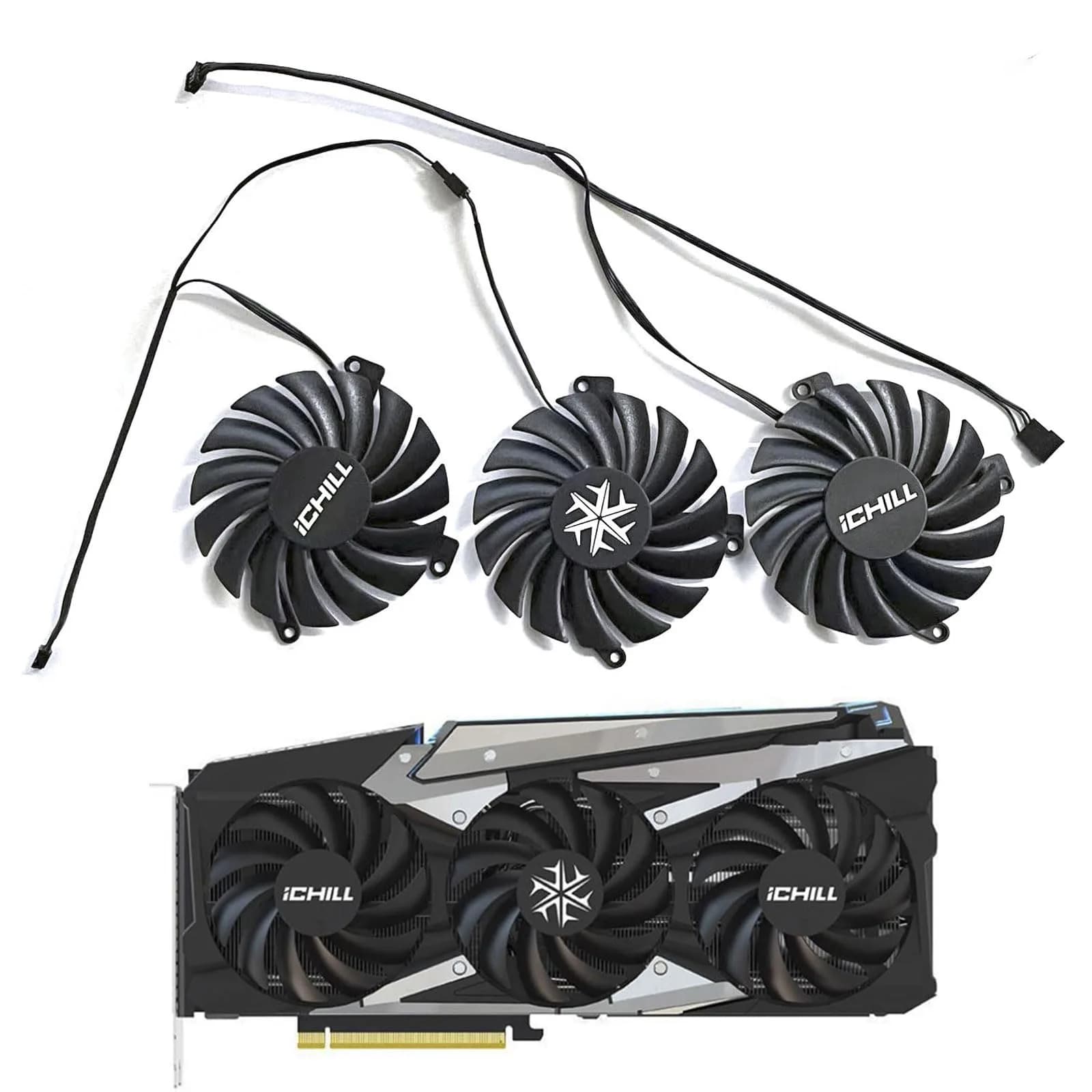 LTANDBR CF-12915S/CF-12910S GPU Cooler for INNO3D RTX 3070/3070Ti/3080/3080Ti/3090 iCHILL X4 Graphics Card Cooling Fan - main product image