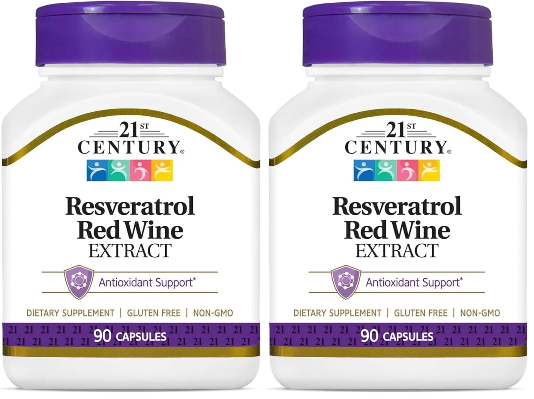 21st Century Resveratrol Red Wine Extract Capsules | Antioxidant Support for Cellular Wellness - main product image